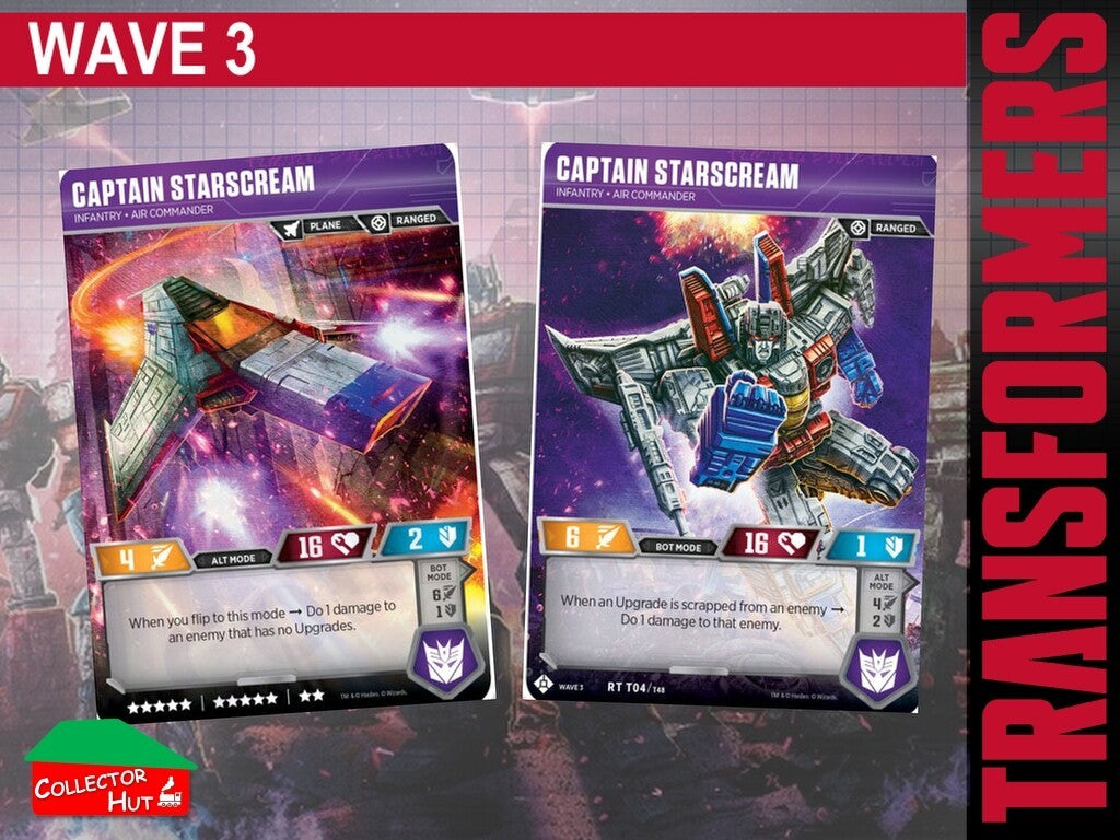 Transformers TCG CHARACTER Trading Cards All Waves
