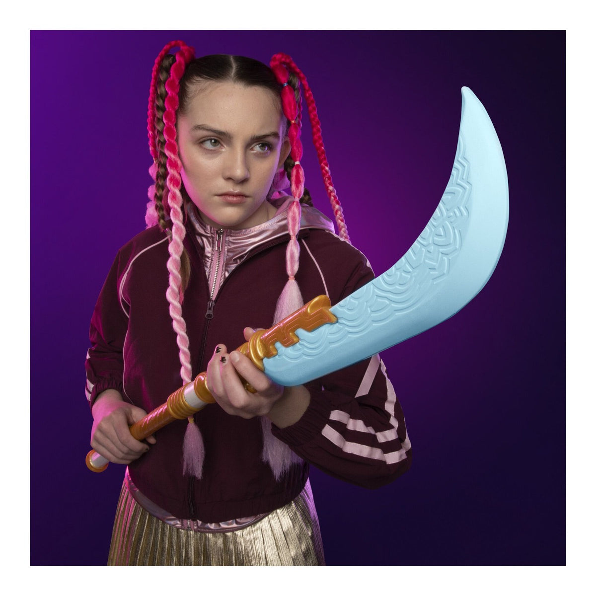 Nerf K-Pop Demon Hunters Mira's Curved Moon Sword Dress Up Costume Accessory