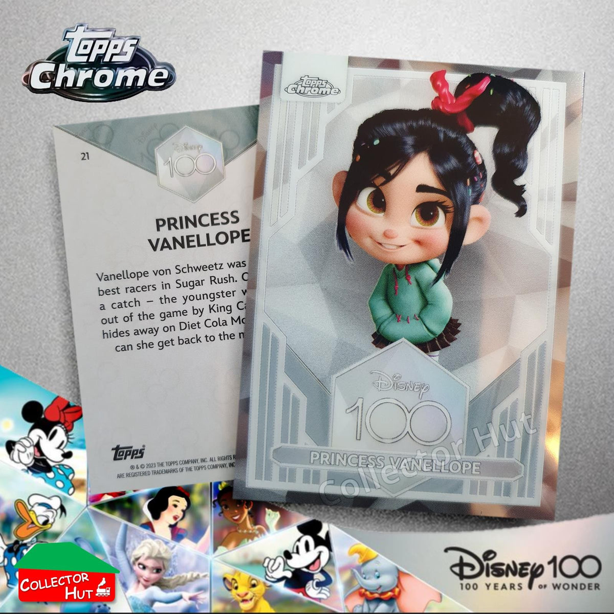 Disney 100 Topps Chrome 2023 Base Cards 1-100 Pick Singles to Complete Your Set