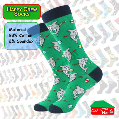 Happy Crew Socks Novelty Breathable Anti-Odour Men's Unisex UK 9-11 EU 43-46