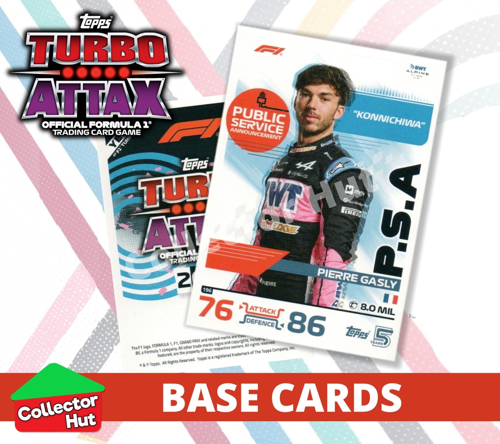 Topps Turbo Attax Formula 1 F1 2024 #167-312 Base Cards YOU CHOOSE