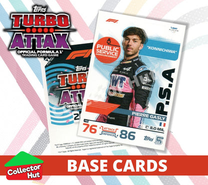 Topps Turbo Attax Formula 1 F1 2024 #167-312 Base Cards YOU CHOOSE