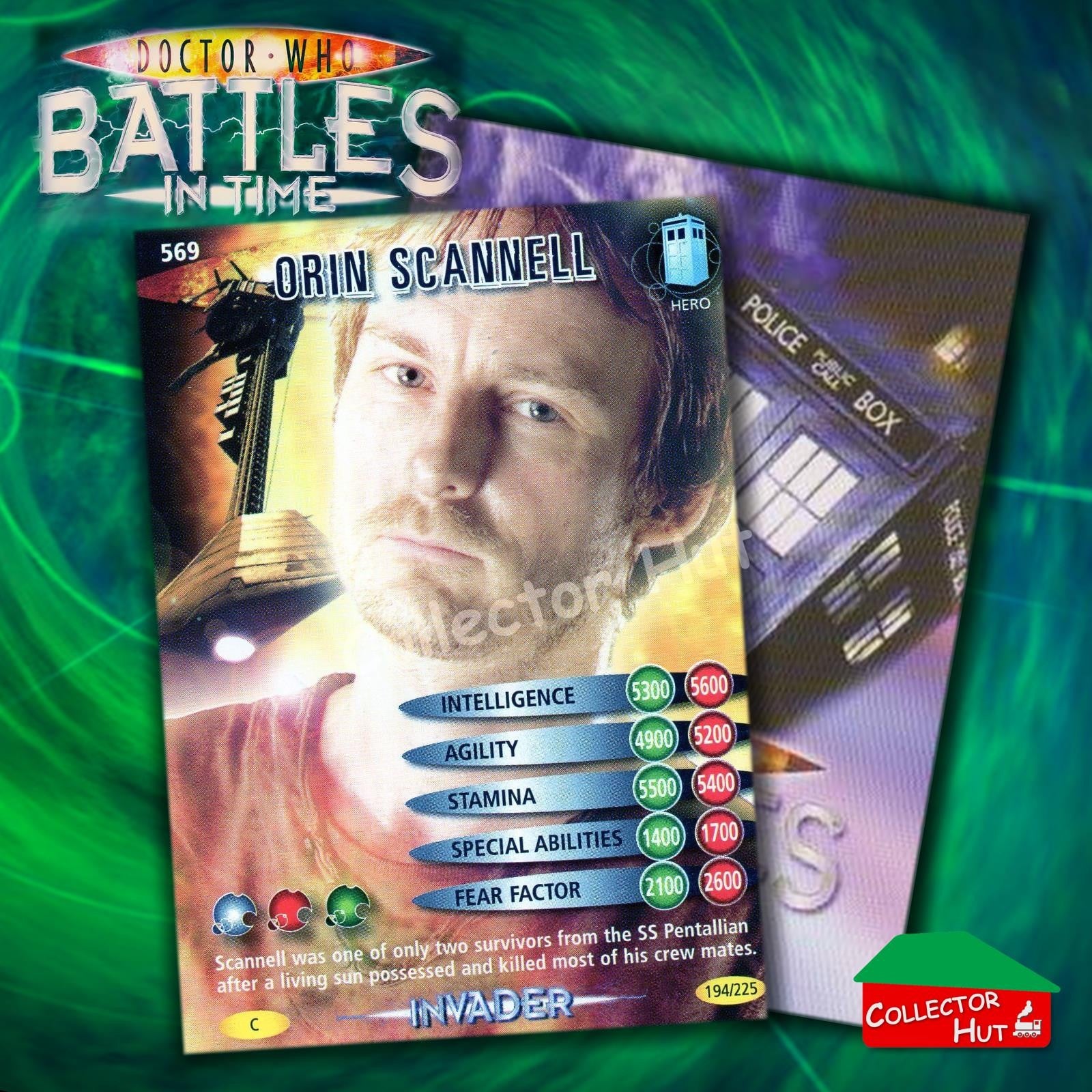 DOCTOR WHO Battles in Time #376-600 INVADER RARE & COMMON CARDS YOU CHOOSE