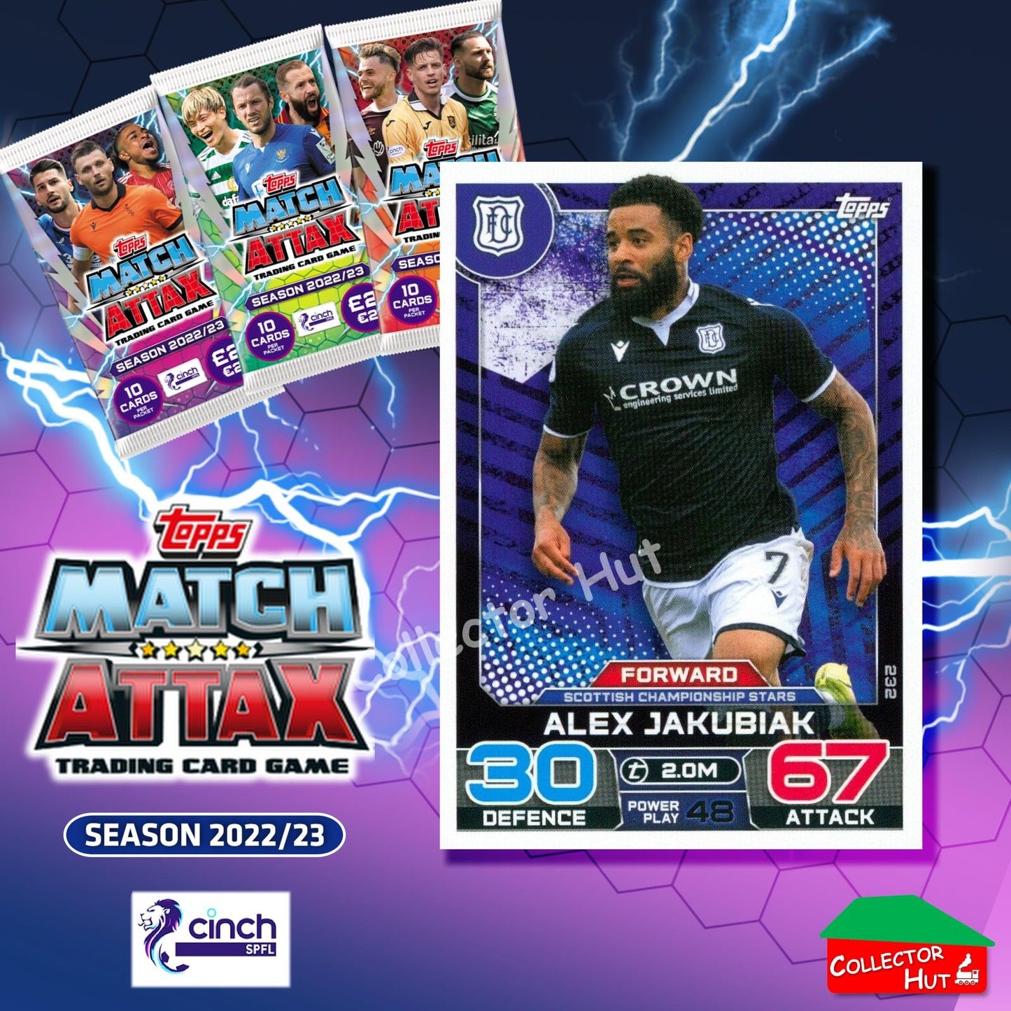 TOPPS MATCH ATTAX SPFL 2022/23 #163-264 Choose Your Card