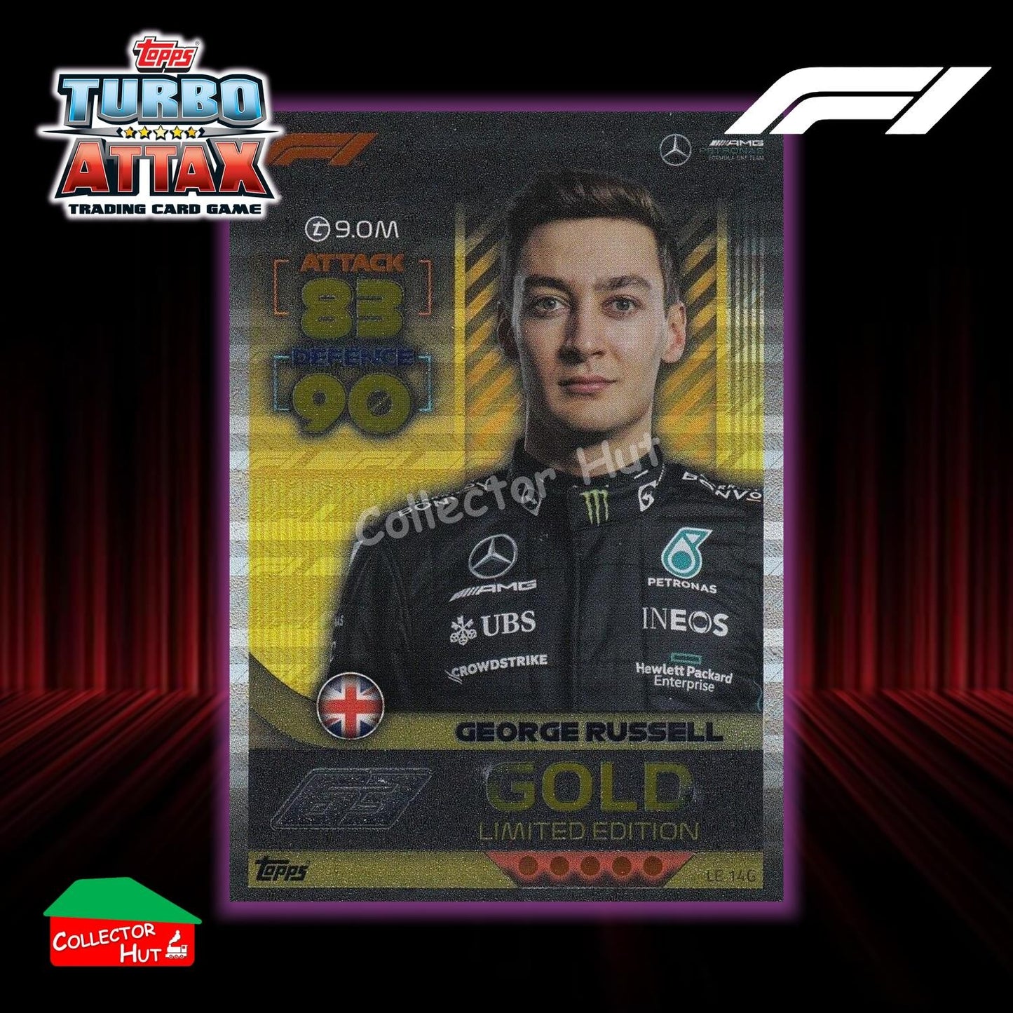 Topps Turbo Attax Formula 1 F1 2022 Limited Edition, 100 Club & Foil Cards