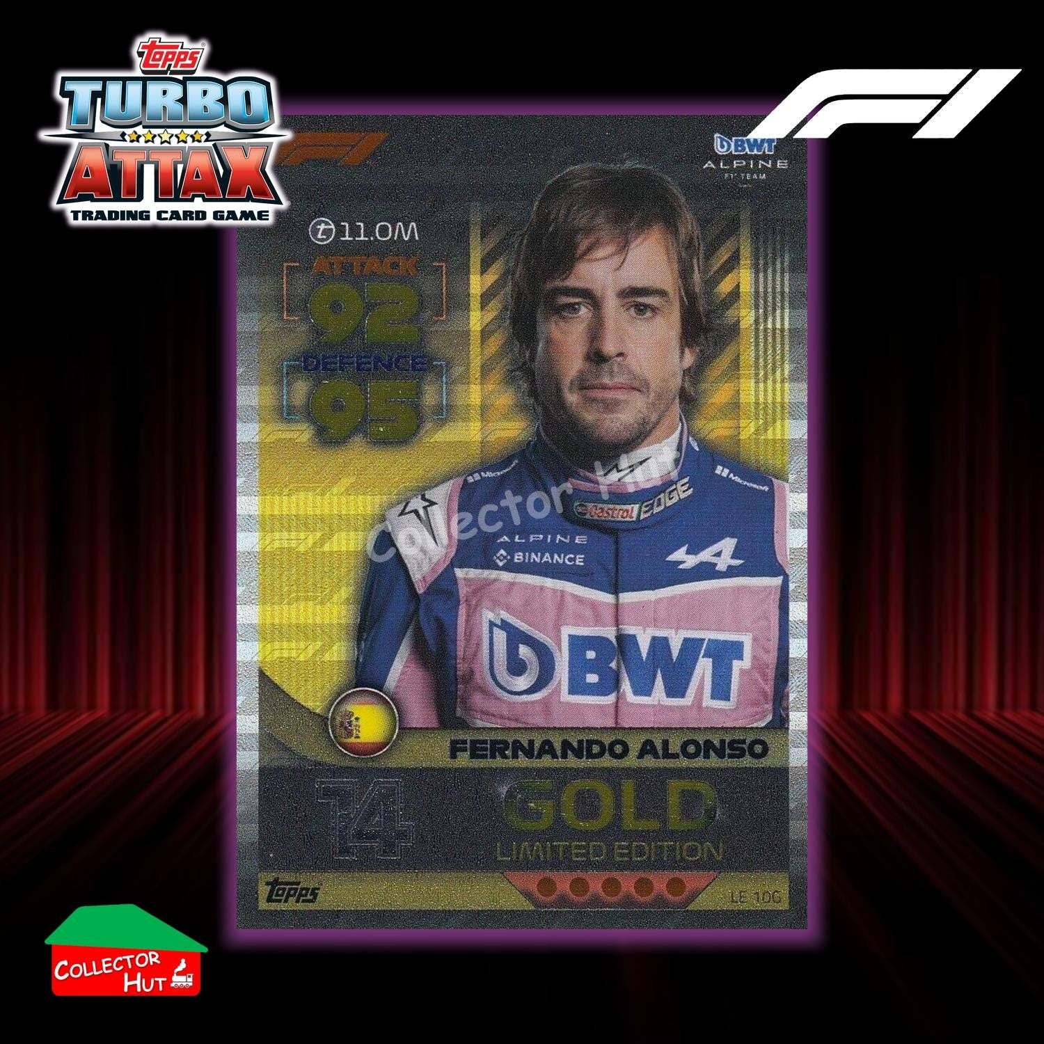 Topps Turbo Attax Formula 1 F1 2022 Limited Edition, 100 Club & Foil Cards