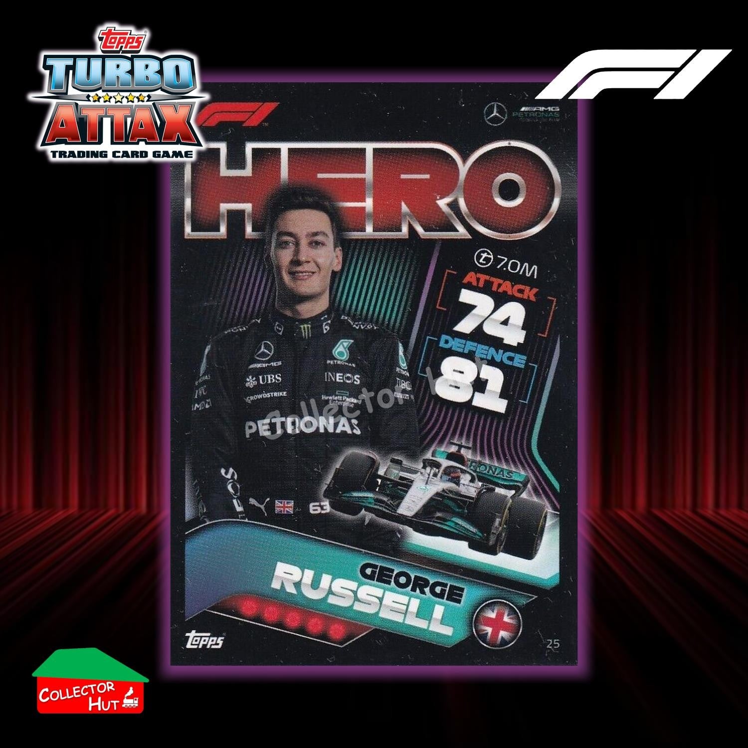 Topps Turbo Attax Formula 1 F1 2022 #1-131 Base Cards YOU CHOOSE