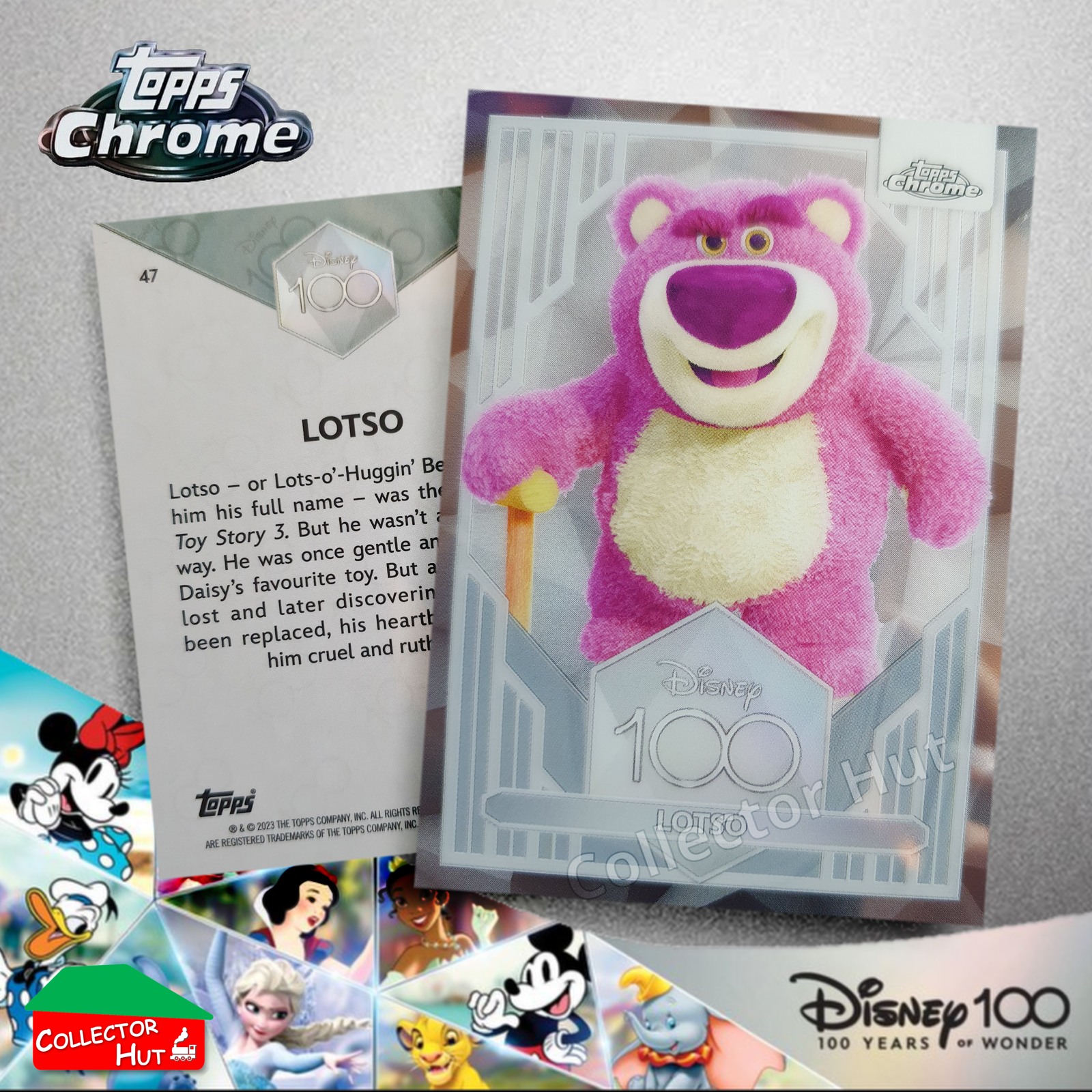 Disney 100 Topps Chrome 2023 Base Cards 1-100 Pick Singles to Complete Your Set