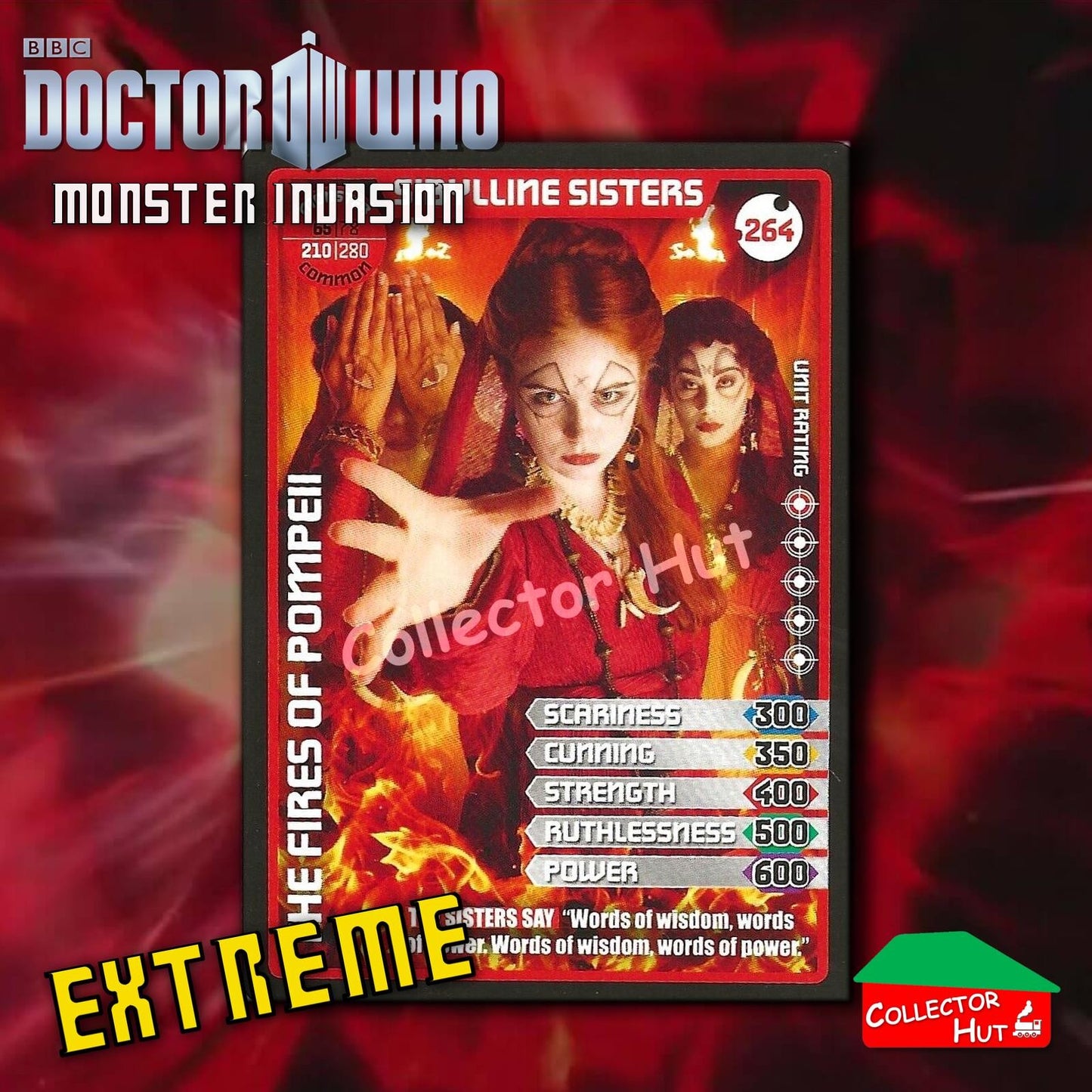 DOCTOR WHO Monster Invasion EXTREME Cards 166-344 New Fresh & Sleeved YOU CHOOSE