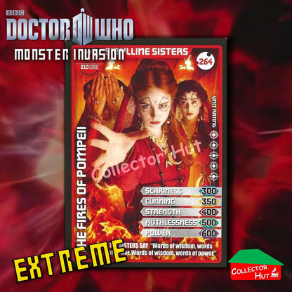 DOCTOR WHO Monster Invasion EXTREME Cards 166-344 New Fresh & Sleeved YOU CHOOSE
