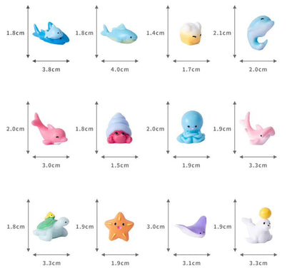 Mini Aquarium Decorations Cute Sea Life