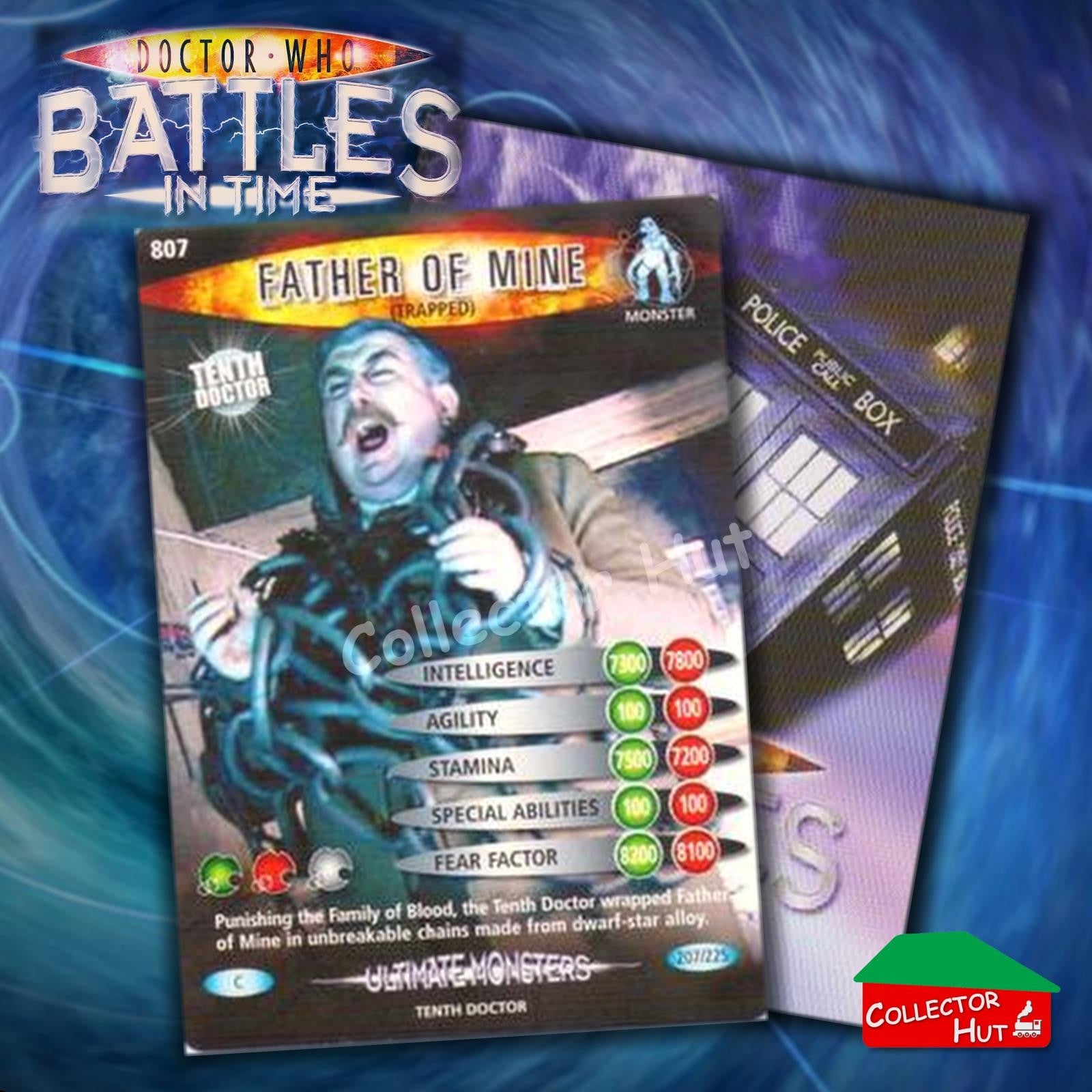 DOCTOR WHO Battles in Time #601-825 ULTIMATE MONSTERS RARE & COMMON Cards