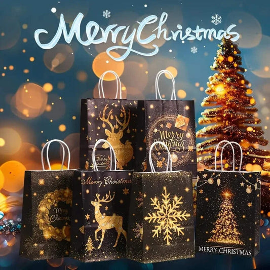 Christmas Novelty Tote Gift Bags Fabric Choose a Pattern