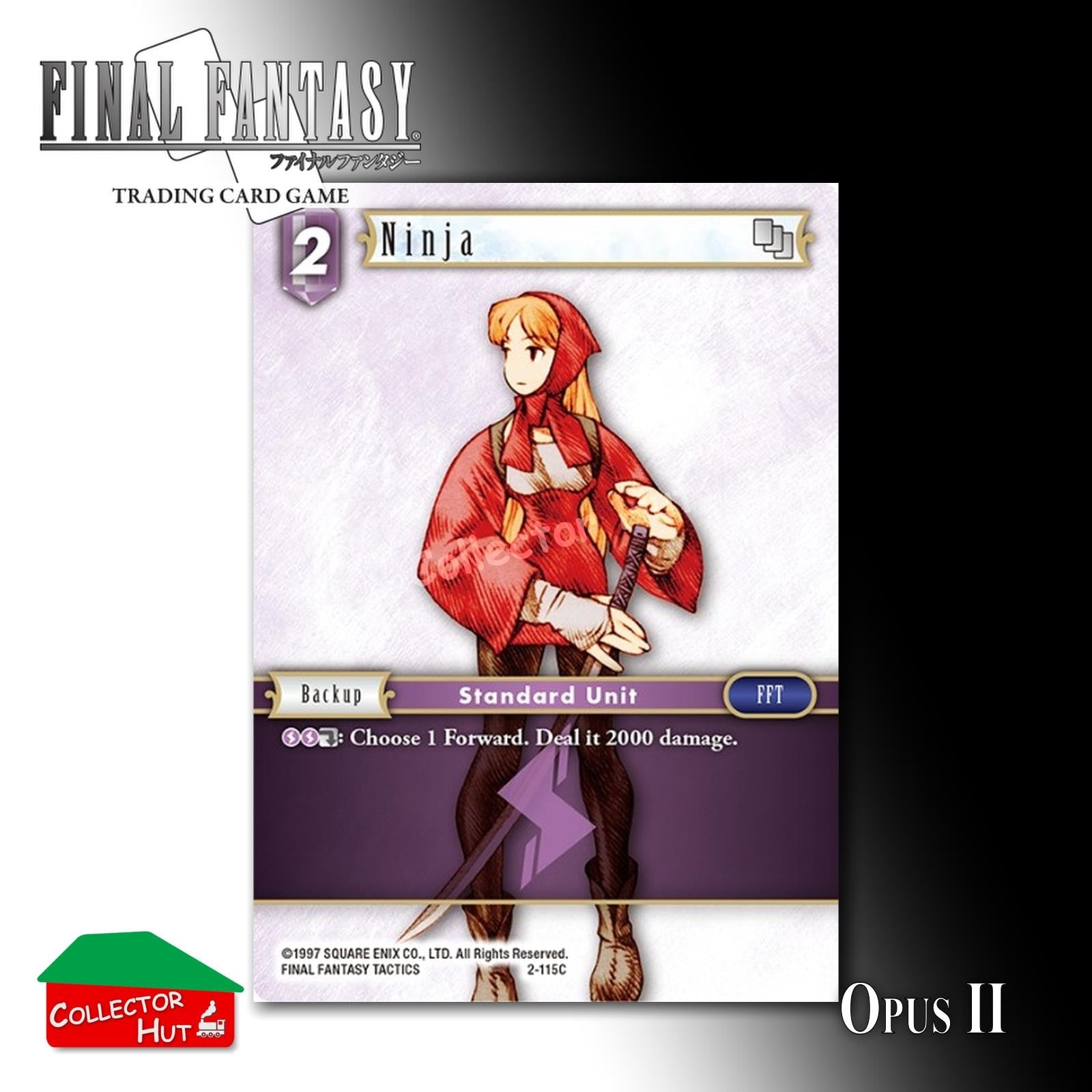 Final Fantasy Trading Card Game OPUS II 2 FOIL CARDS You Choose