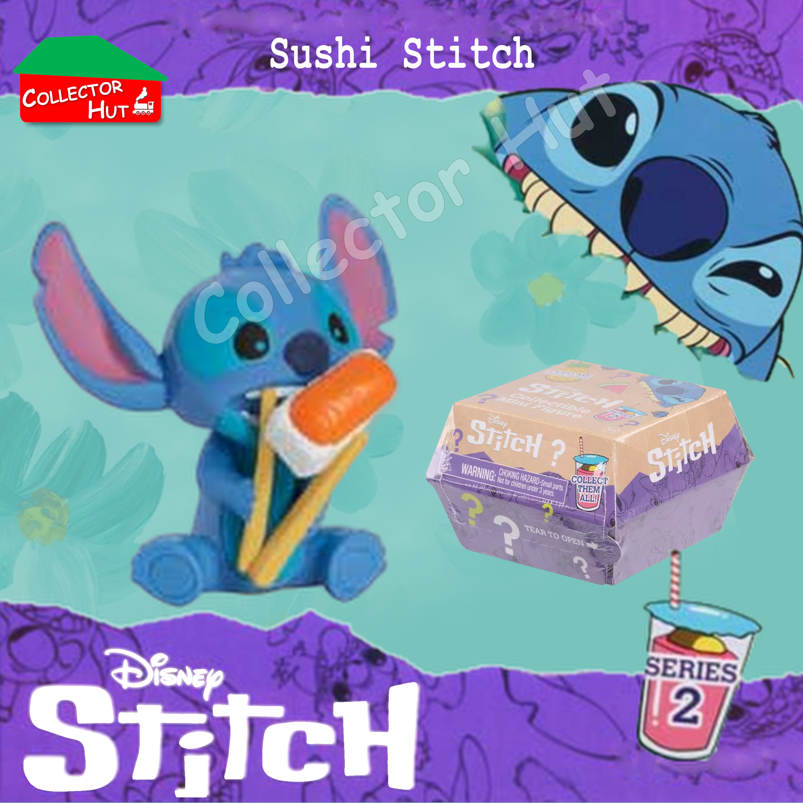 Disney Stitch Feed Me Blind Mini Figures Series 2 (Identified) New & Sealed