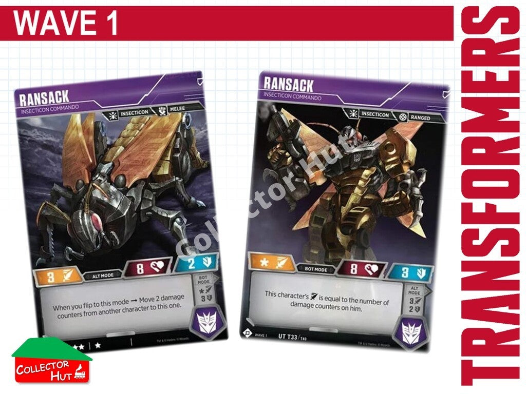 Transformers TCG CHARACTER Trading Cards All Waves