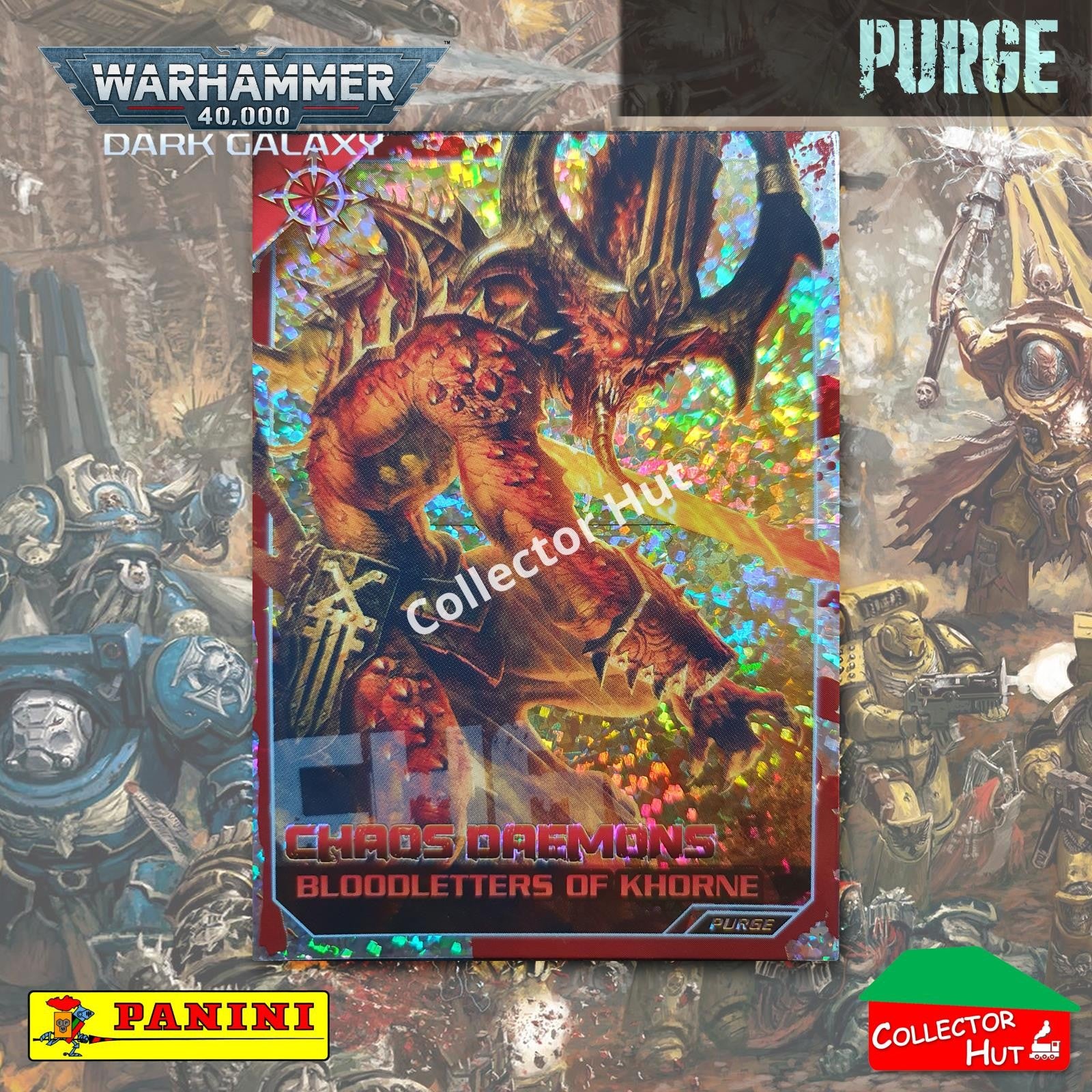 PANINI Warhammer 40,000 Dark Galaxy Parallel Trading Card Crusade Vanguard Purge