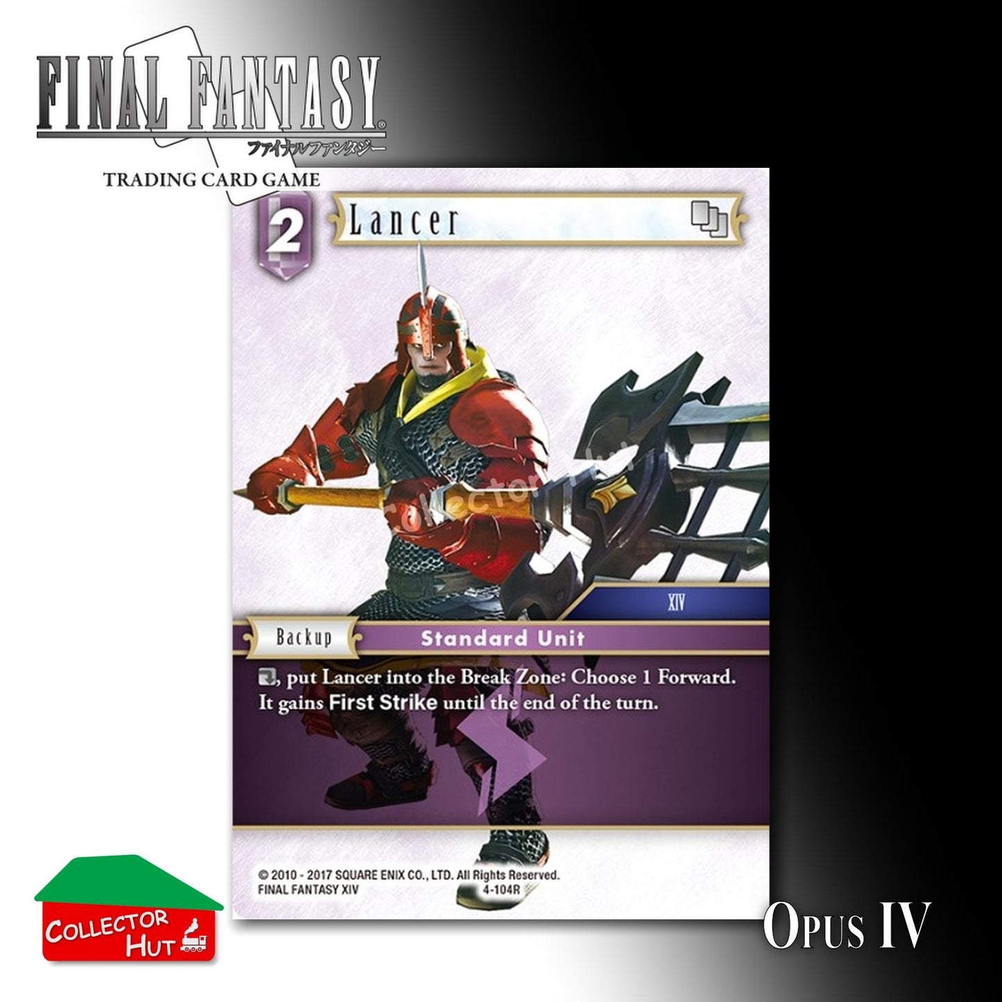 Final Fantasy Trading Card Game OPUS IV 4 Singles You Choose