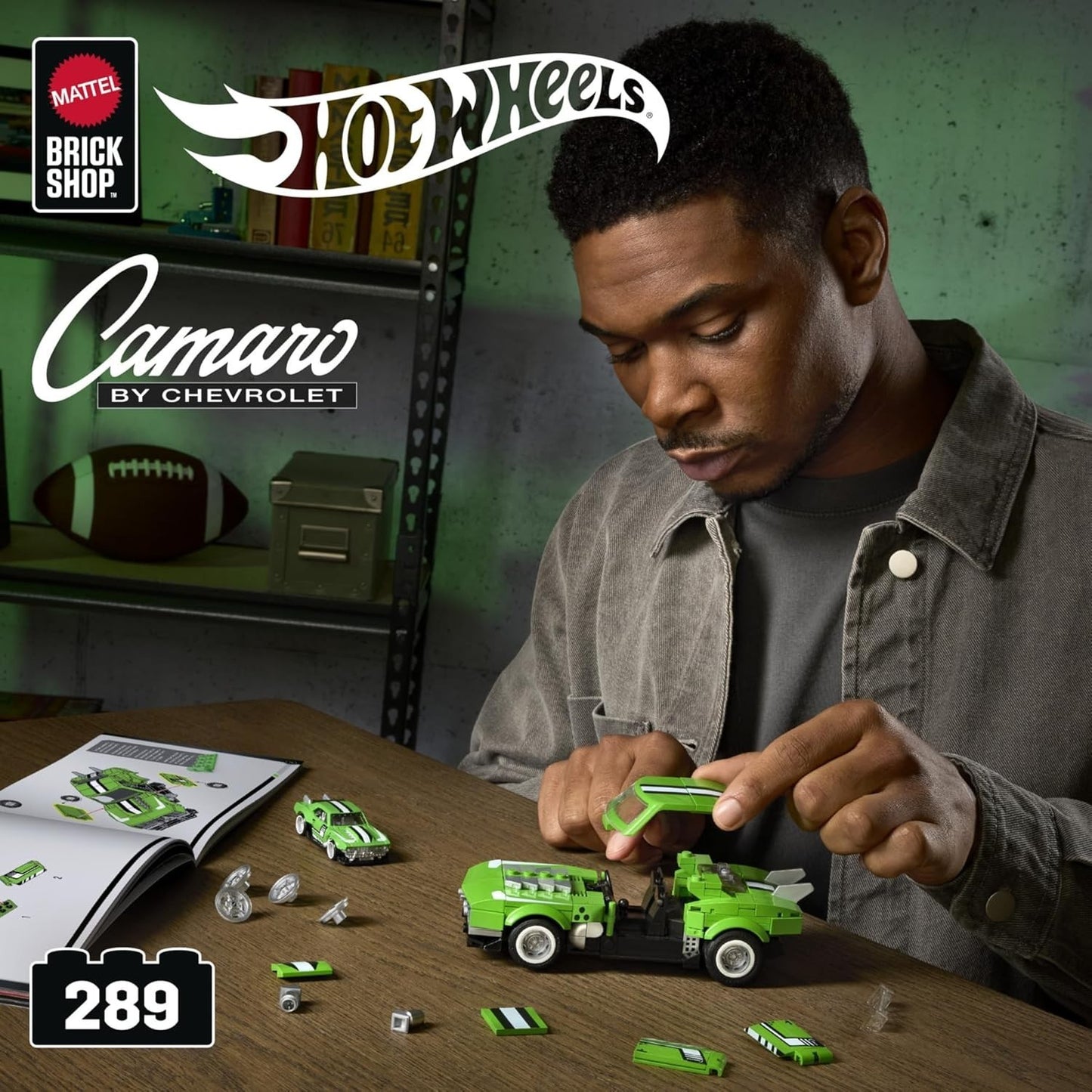 Mattel Brick Shop Hot Wheels SPEED Custom ’68 Camaro 1:32 Model Kit