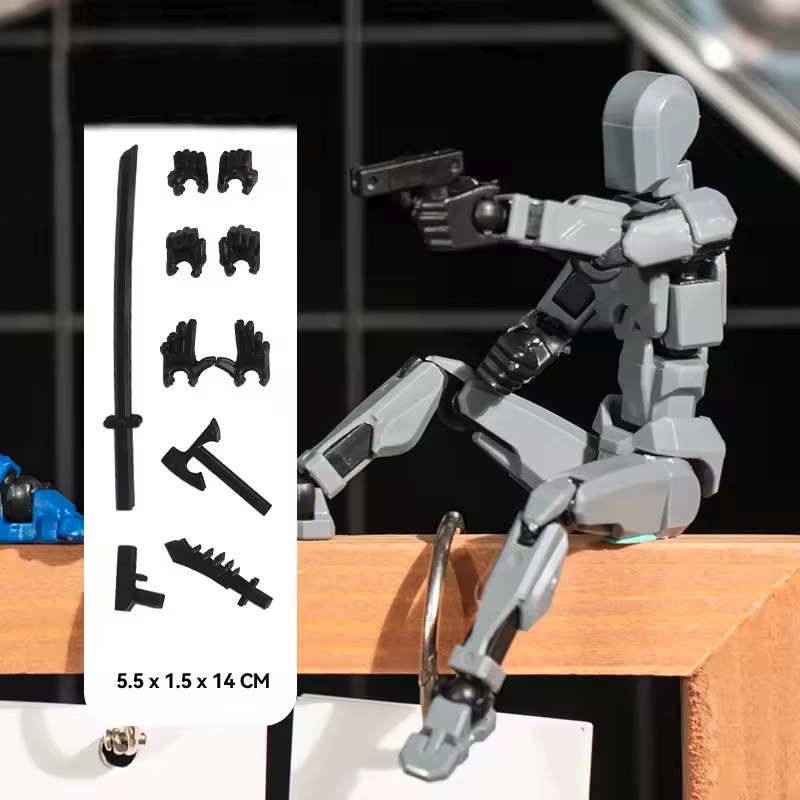 Shapeshift Robots Constructable Posable Action Figures for Art & Build Play