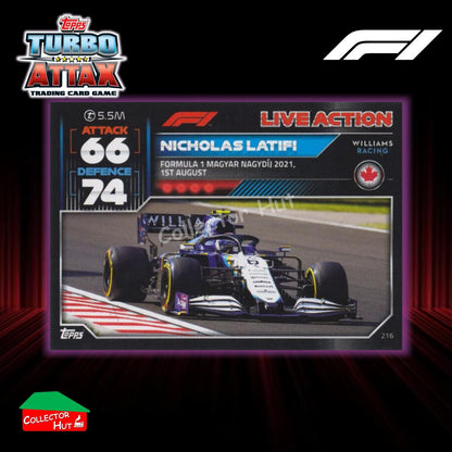 Topps Turbo Attax Formula 1 F1 2022 #136-279 Base Cards YOU CHOOSE