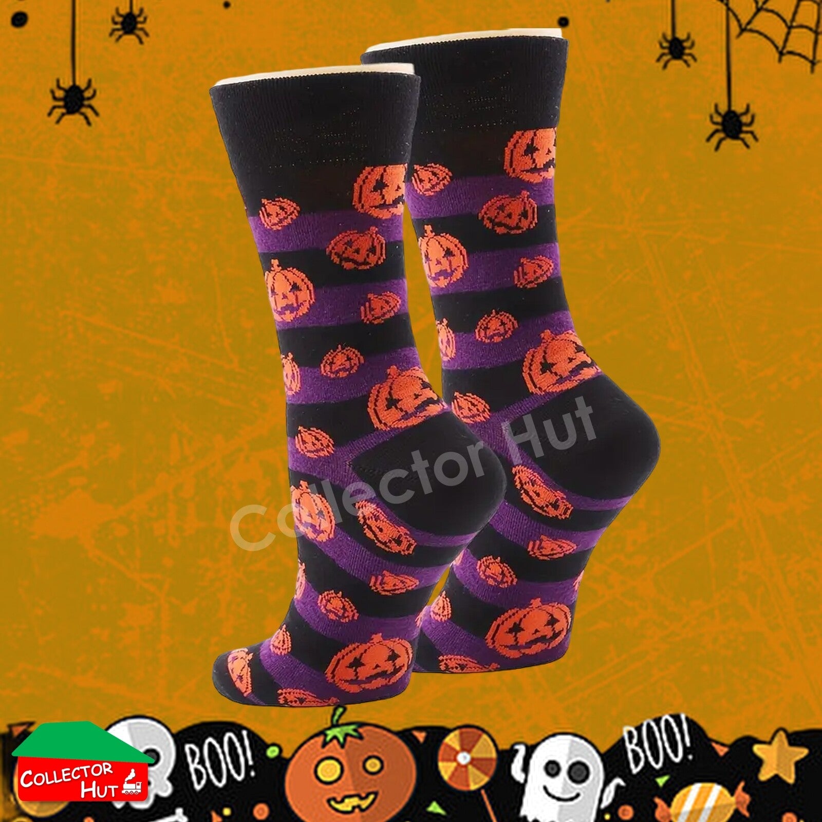 Happy Crew Socks Novelty HALLOWEEN Cotton Blend Anti-Odor Unisex CUSTOM Gift Set