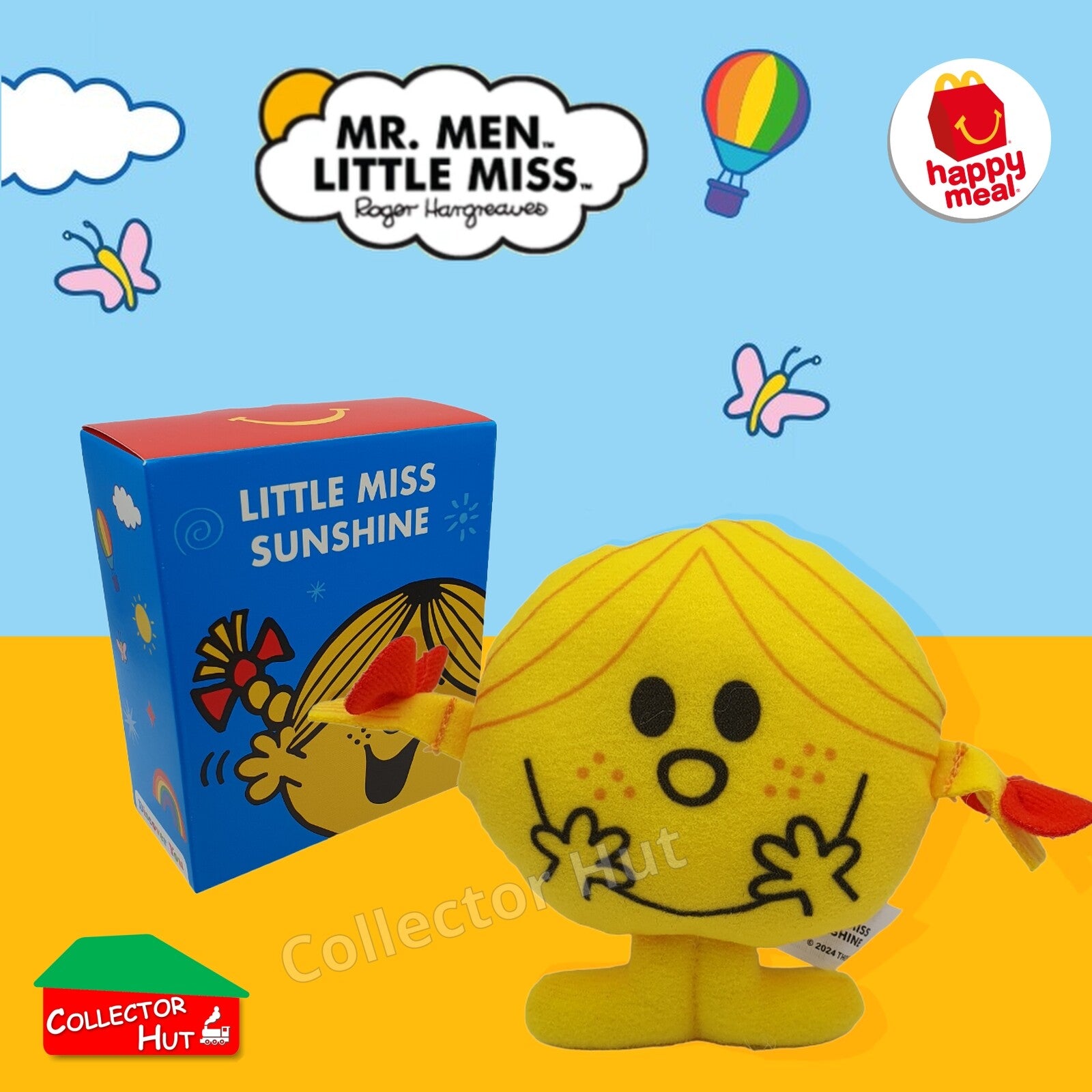 McDonalds Happy Meal Mr Men Little Miss 2024 & 2021 50th Anniversary Plush Toys
