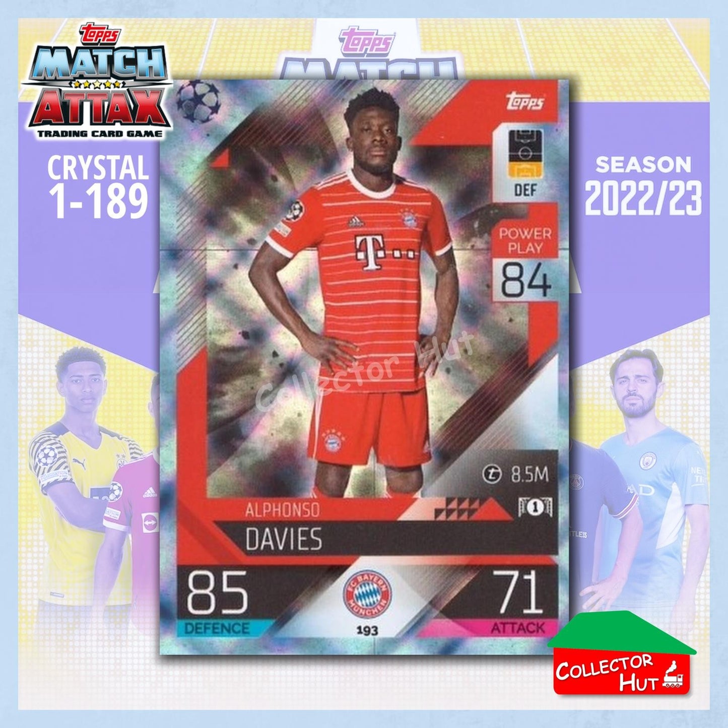 Topps Match Attax Europa Champions League 2022/23 Crystal Parallel Cards 190-387