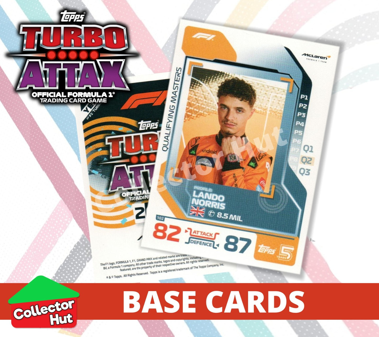 Topps Turbo Attax Formula 1 F1 2024 #1-166 Base Cards YOU CHOOSE