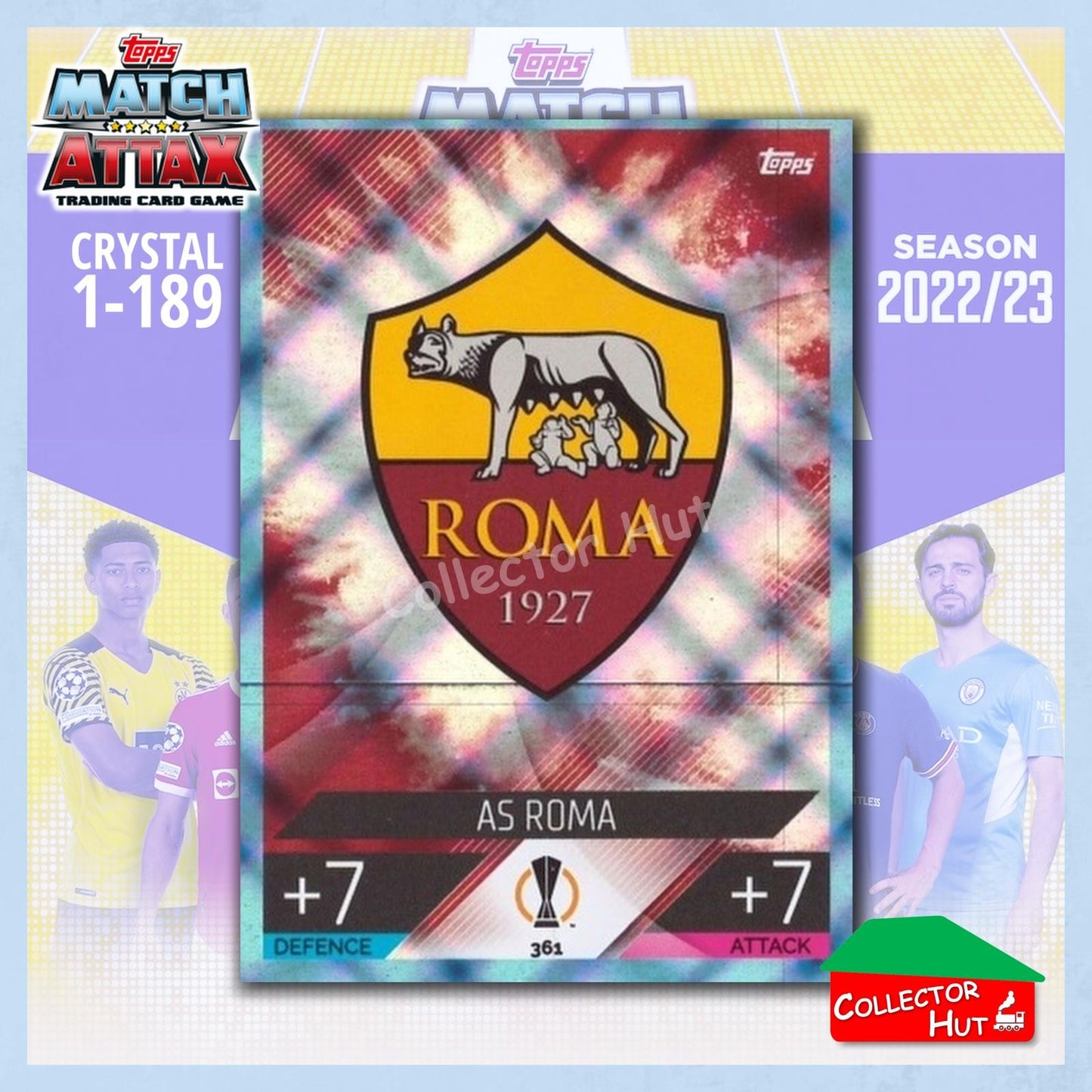 Topps Match Attax Europa Champions League 2022/23 Crystal Parallel Cards 190-387