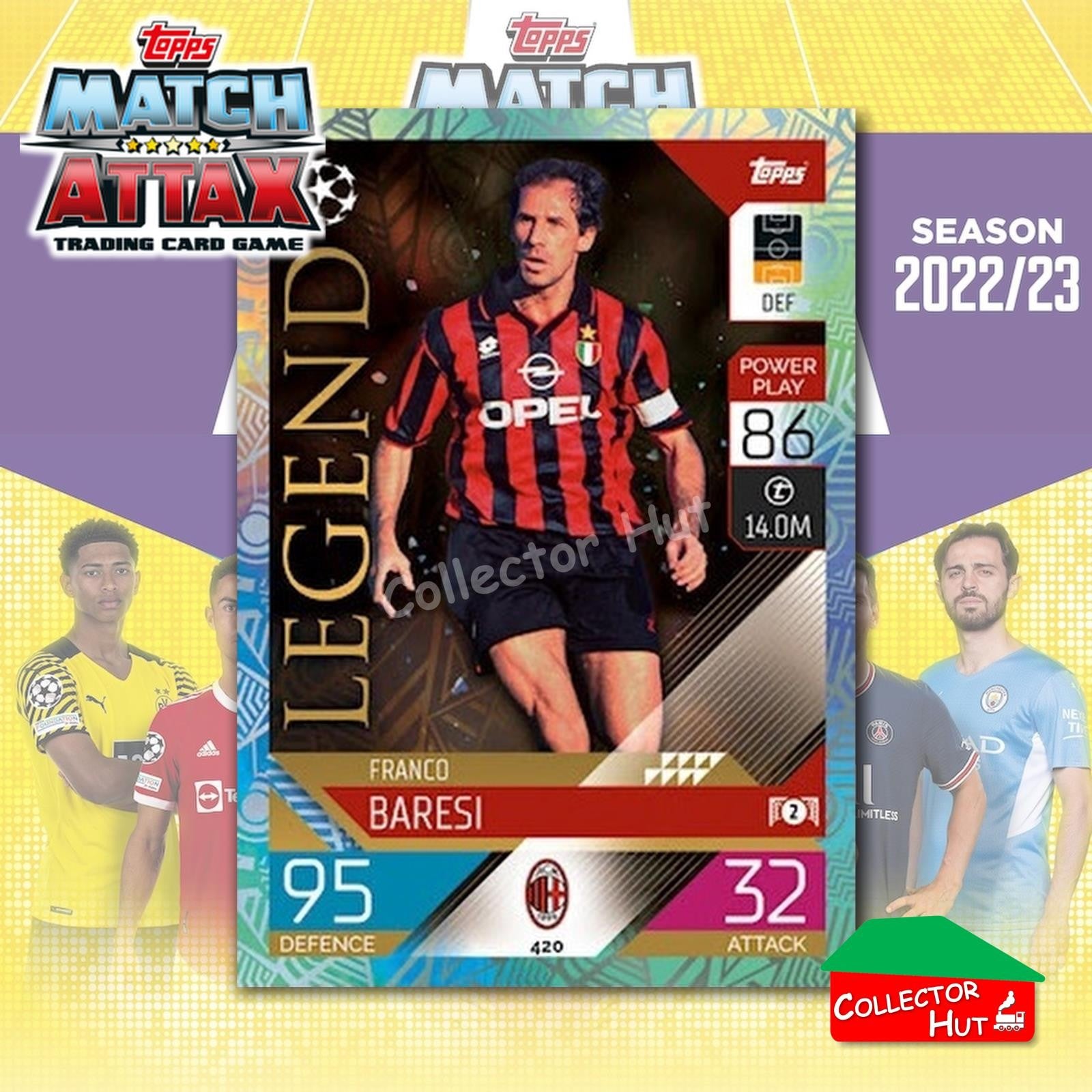 Topps Match Attax EuropA Champions League 2022/23 FOIL LEGEND LIMITED CARDS
