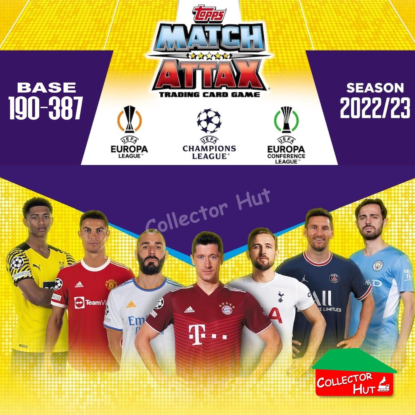 Topps Match Attax Europa Champions League 2022/23 TCG Trading Cards Base 190-387