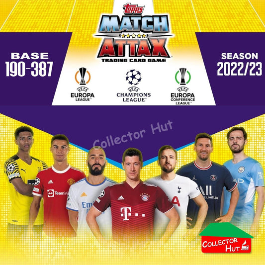 Topps Match Attax Europa Champions League 2022/23 TCG Trading Cards Base 190-387