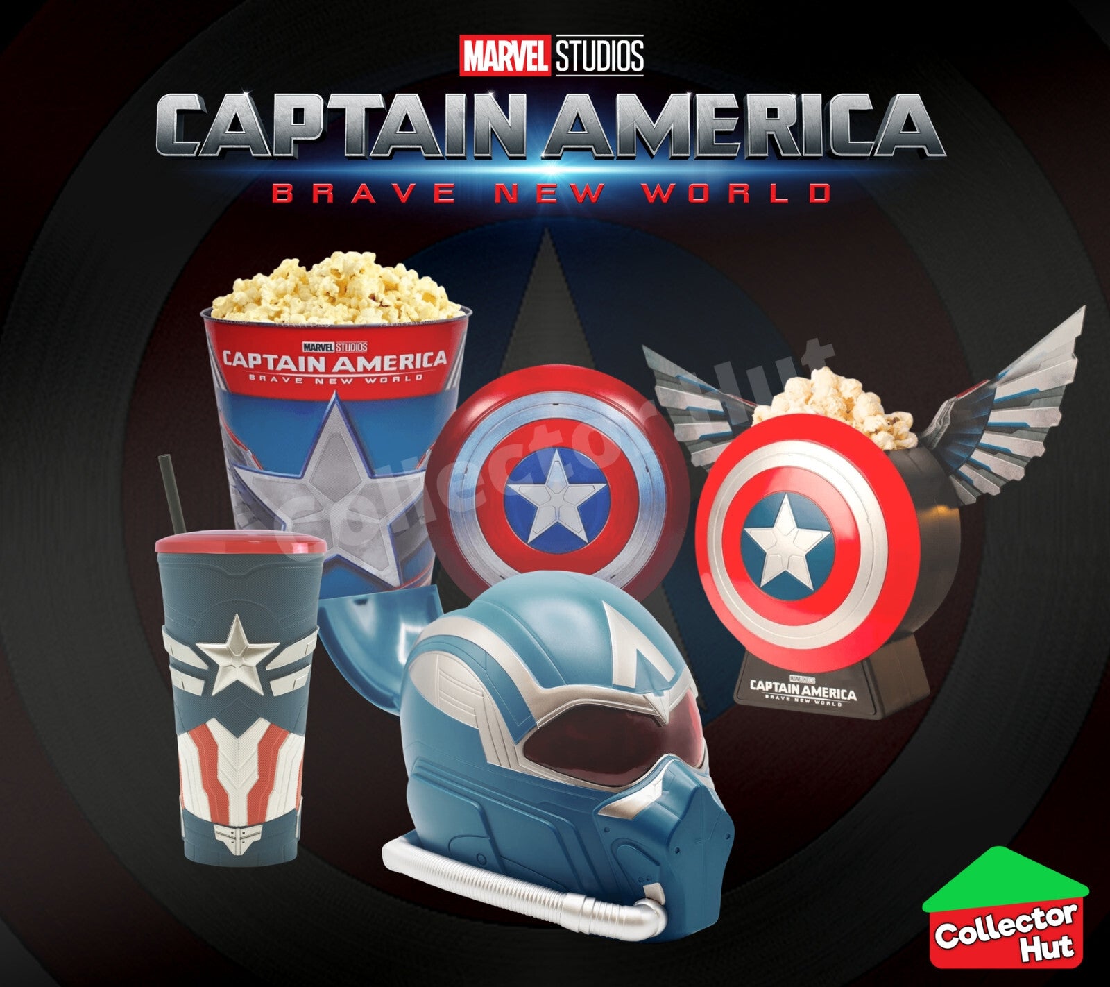 Captain America Brave New World Movie Marvel Merchandise Cinema Popcorn Bucket