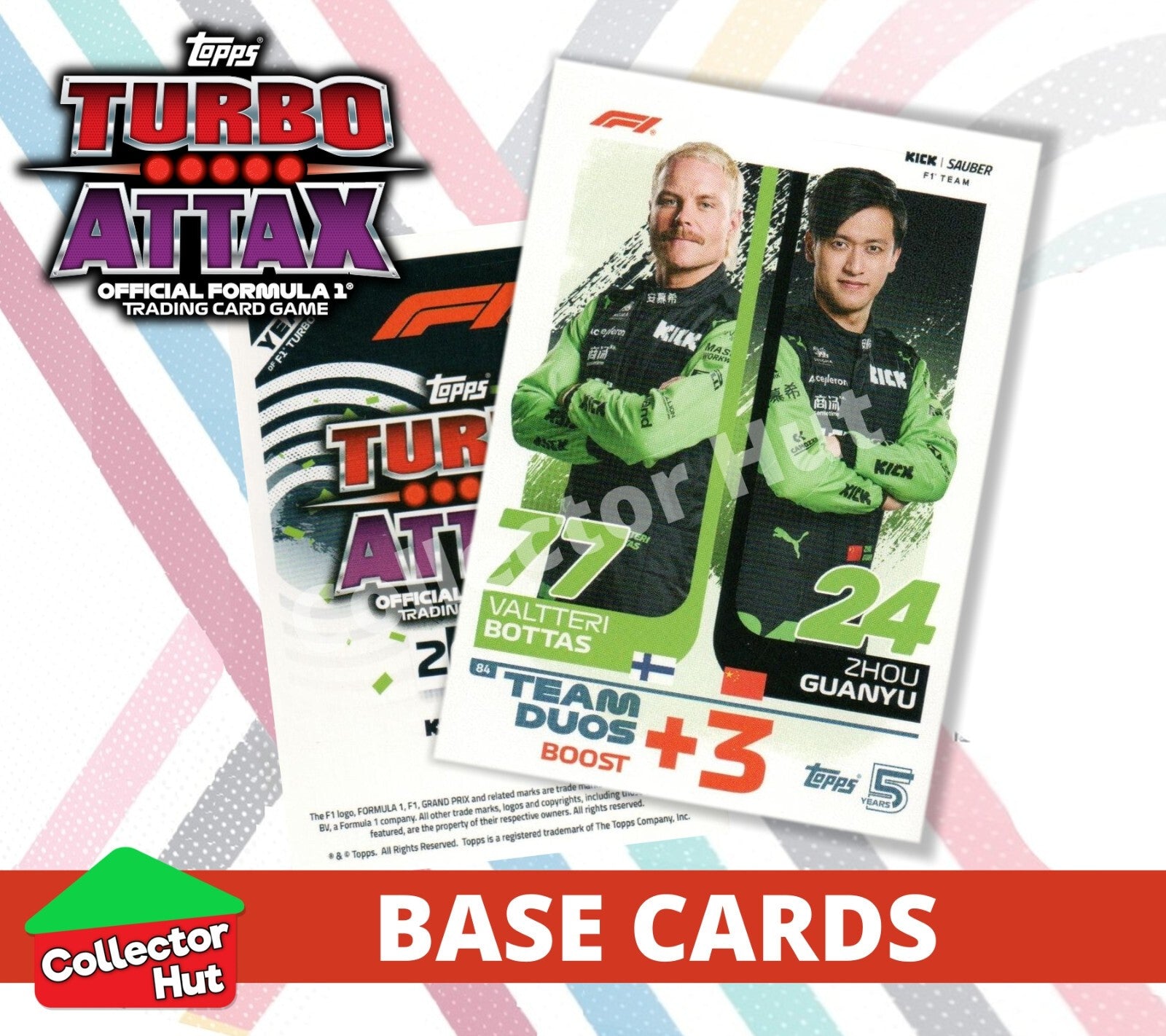 Topps Turbo Attax Formula 1 F1 2024 #1-166 Base Cards YOU CHOOSE