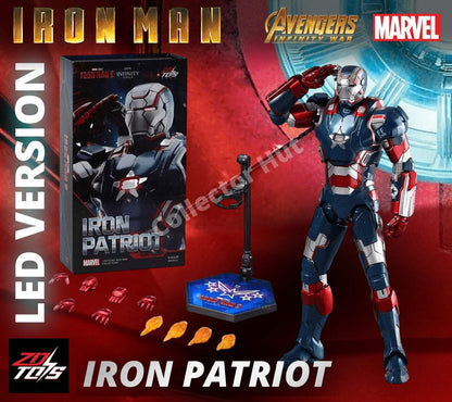 Iron Man Action Figures 1:10 Scale ZD Toys Wave 3 LED Marvel Avengers Infinity S