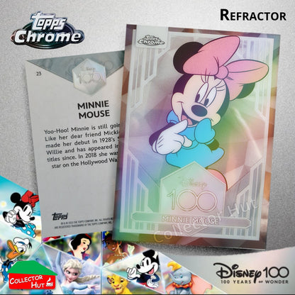 Disney 100 Topps Chrome 2023 REFRACTOR Cards 1-100 Pick Singles