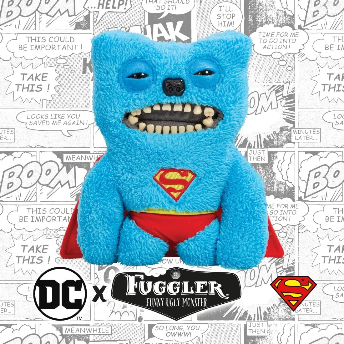 Fuggler x DC Justice League Batman Joker Superman Harley Ugly Plush Toys