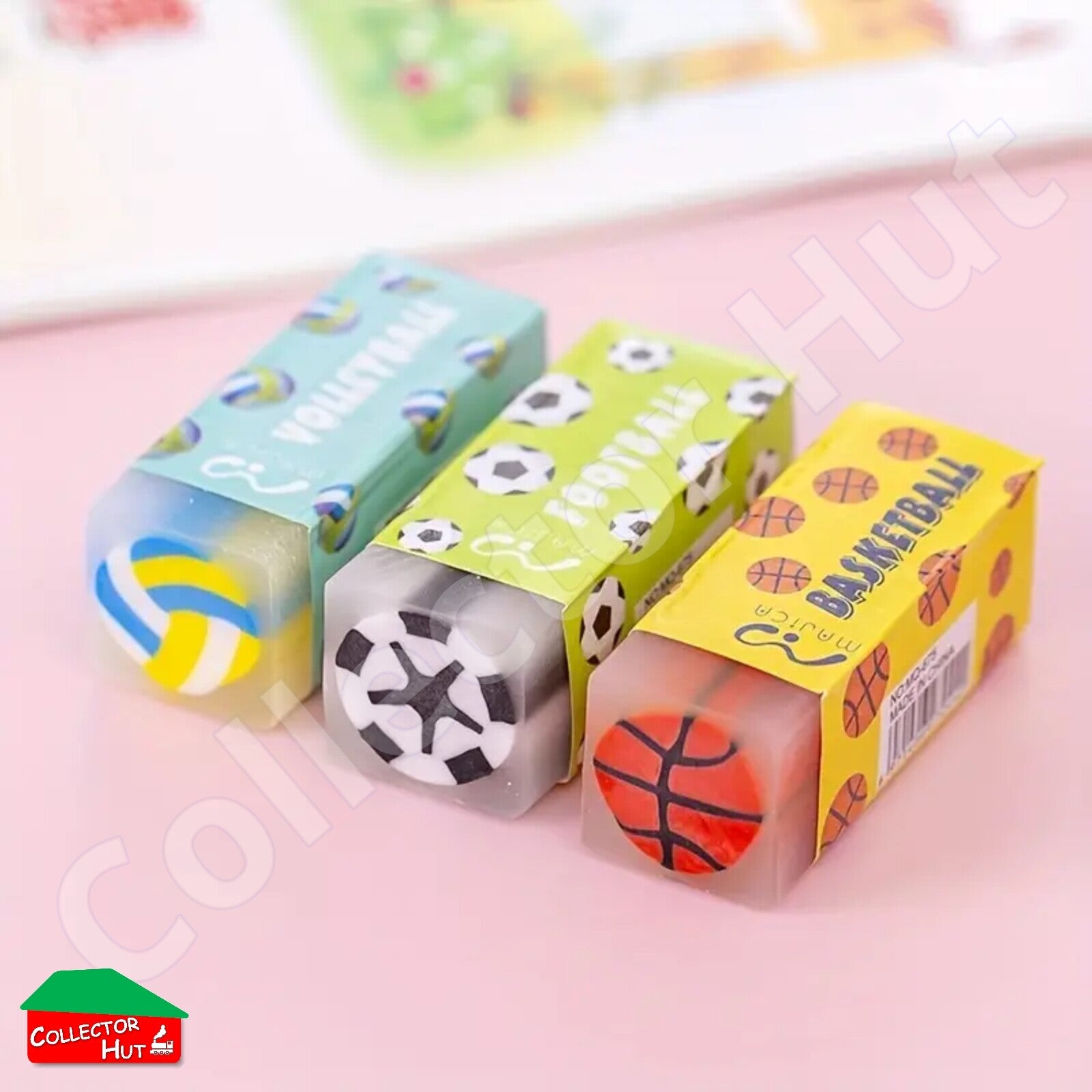 Novelty Sandwich Erasers 3pcs 5pcs 6pcs School Gift Party Bag Stocking Fillers