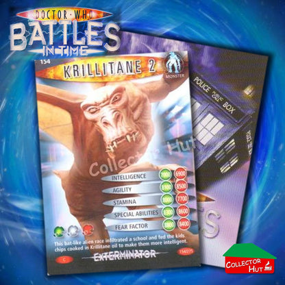 DOCTOR WHO Battles in Time #140-275 EXTERMINATOR RARE & COMMON Cards YOU CHOOSE