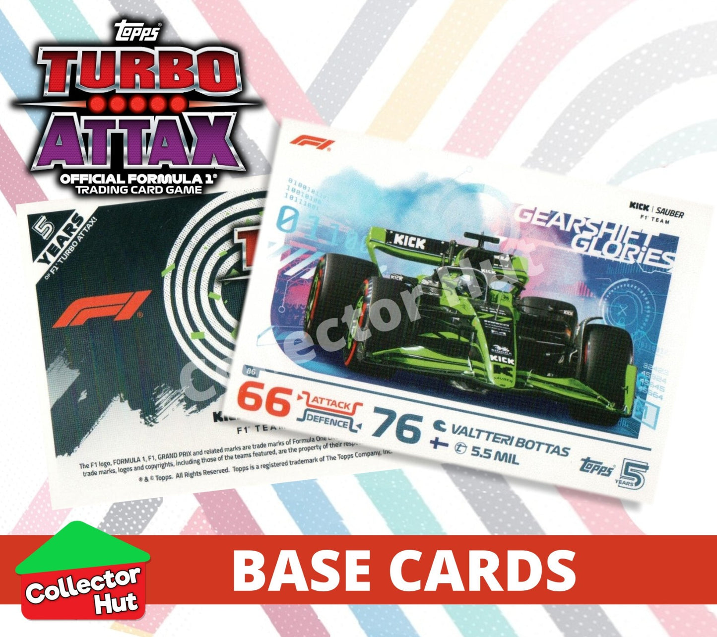 Topps Turbo Attax Formula 1 F1 2024 #1-166 Base Cards YOU CHOOSE
