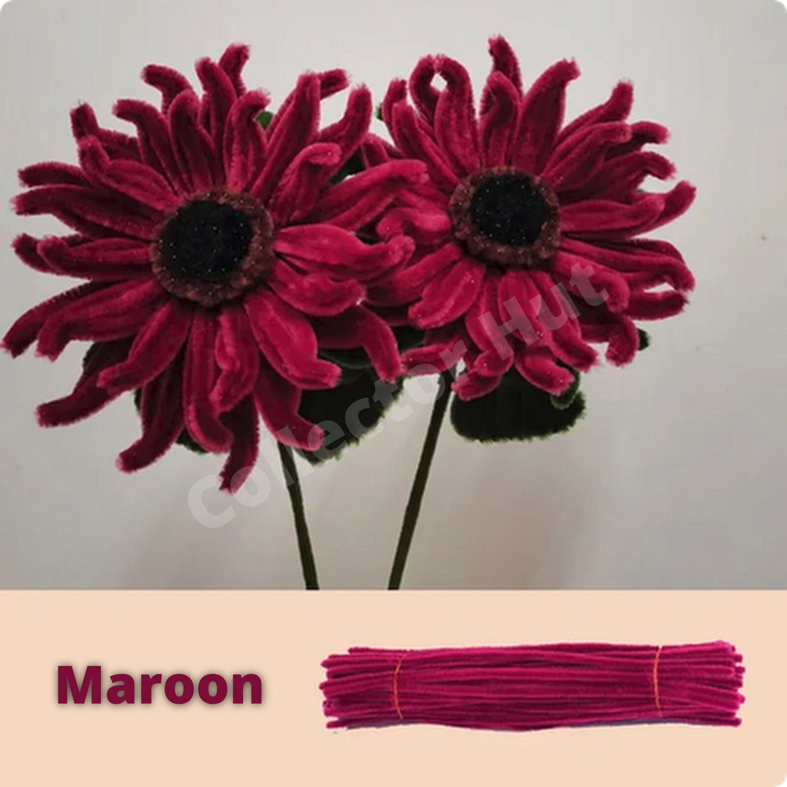Chenille Craft Stems Pipe Cleaners 20pcs 30cm x 6mm Long Flexible Craft Supplies