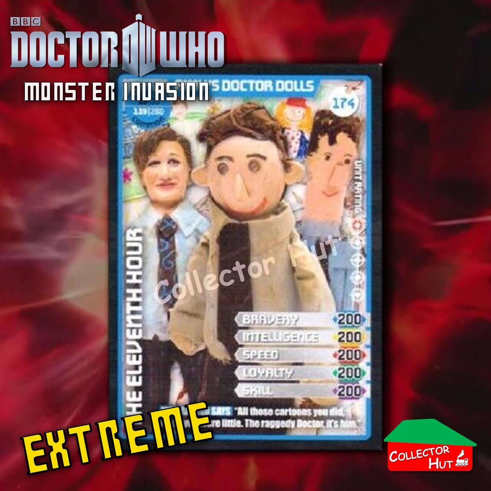 DOCTOR WHO Monster Invasion EXTREME Cards 166-344 New Fresh & Sleeved YOU CHOOSE
