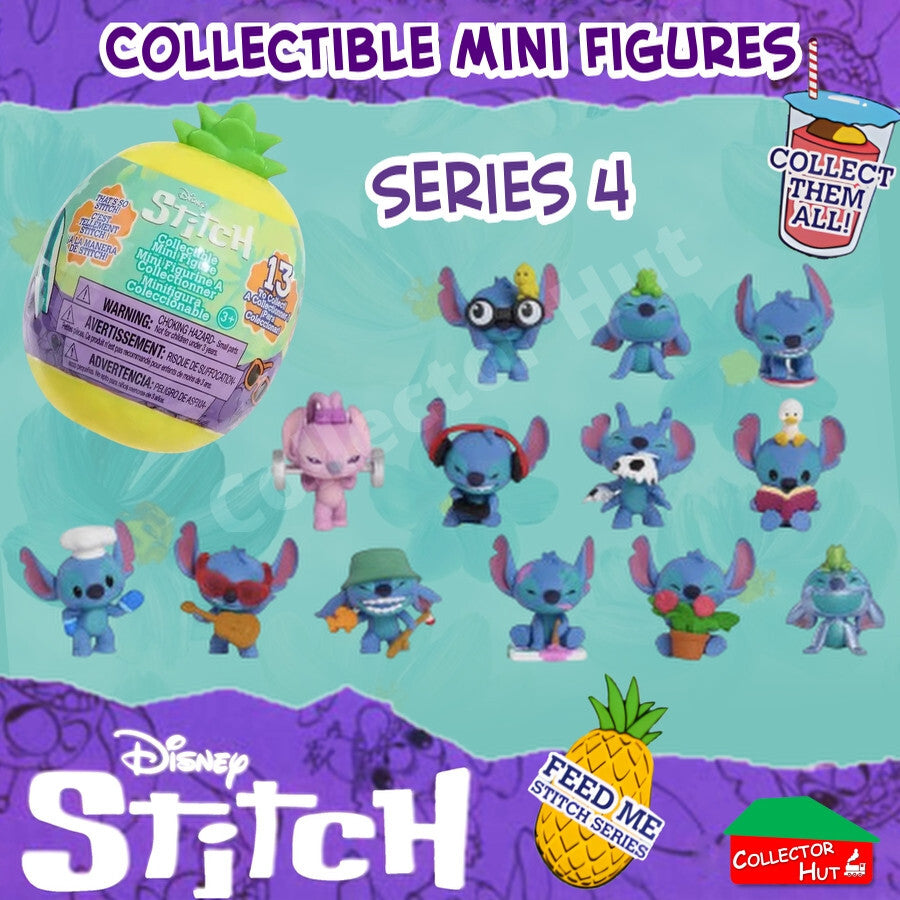 Disney Stitch Feed Me Mini Figures Series 4 PINEAPPLE POD Identified SEALED