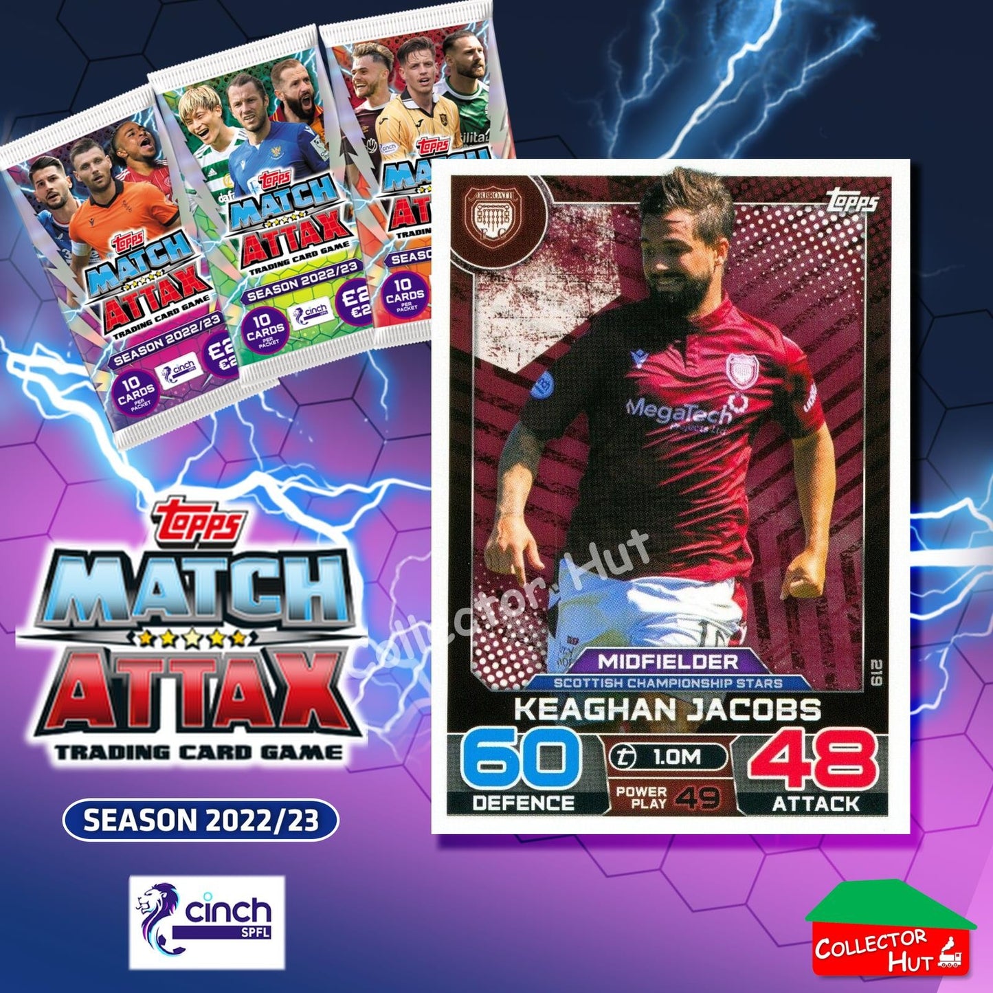 TOPPS MATCH ATTAX SPFL 2022/23 #163-264 Choose Your Card