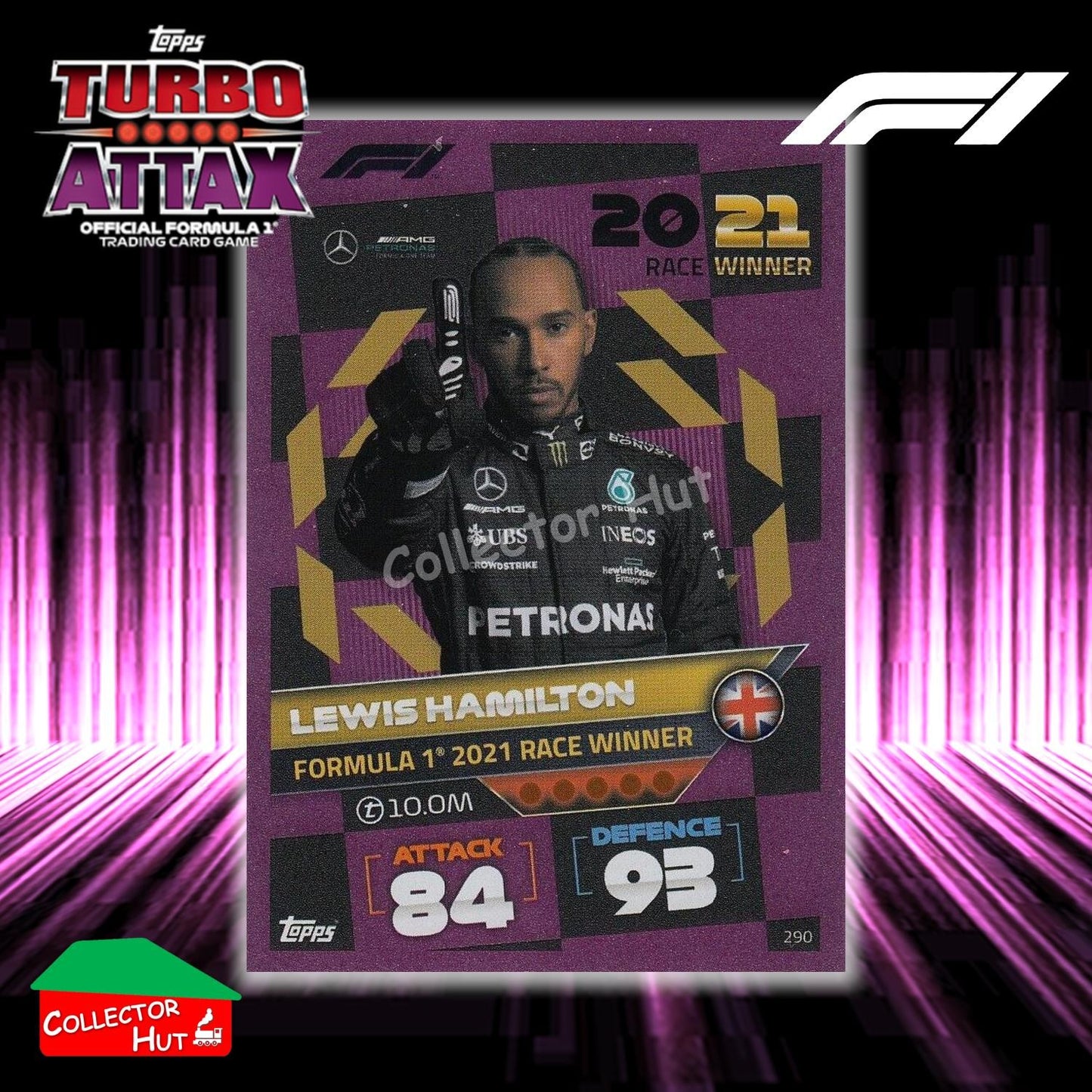 Topps Turbo Attax Formula 1 F1 2022 PINK GREEN RED Parallel Cards