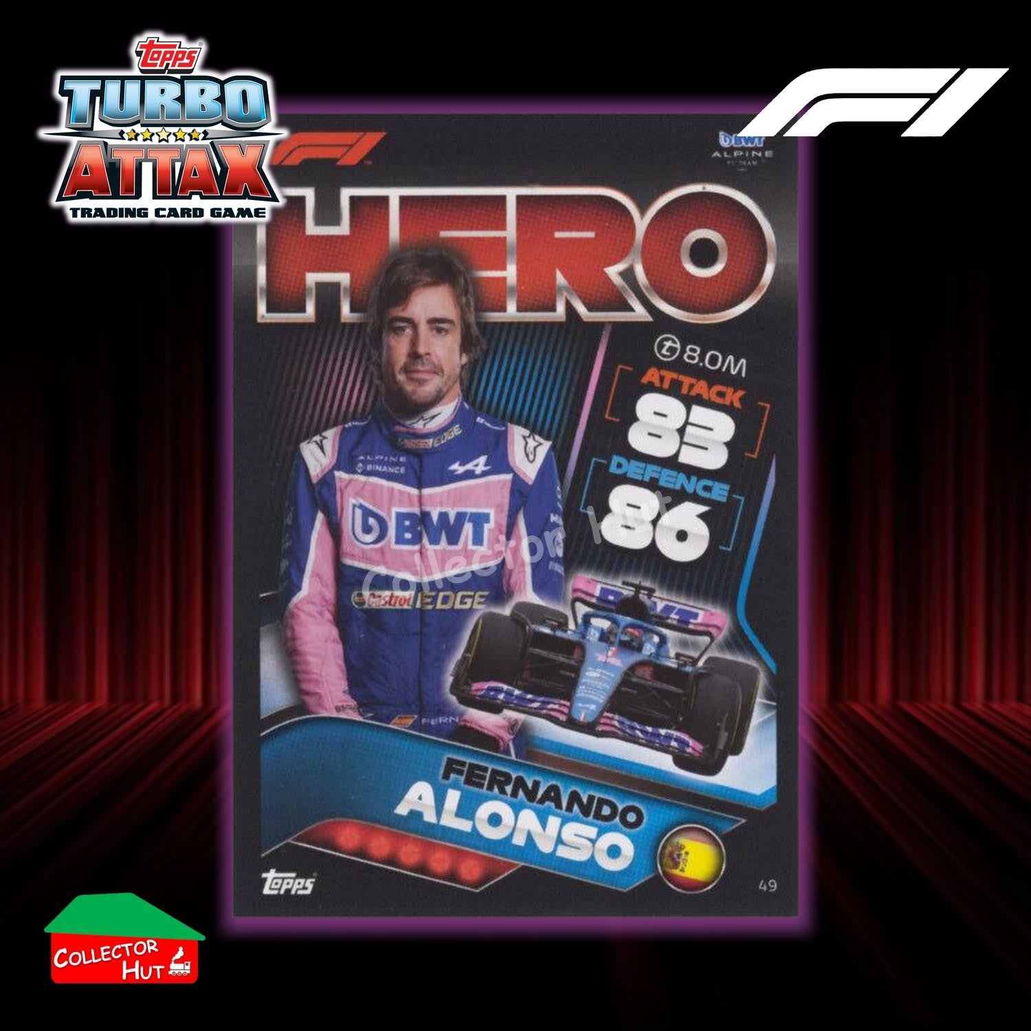 Topps Turbo Attax Formula 1 F1 2022 #1-131 Base Cards YOU CHOOSE