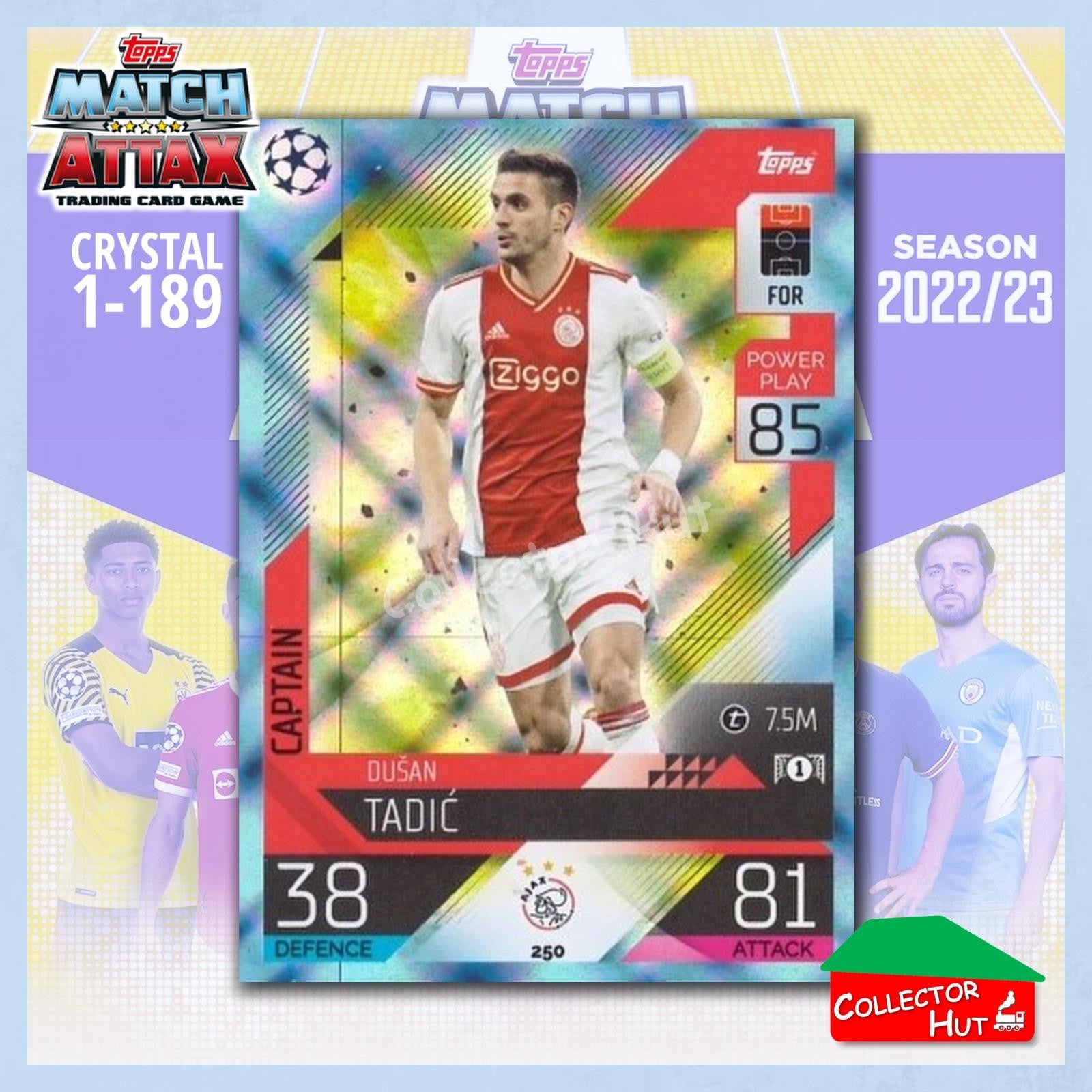 Topps Match Attax Europa Champions League 2022/23 Crystal Parallel Cards 190-387