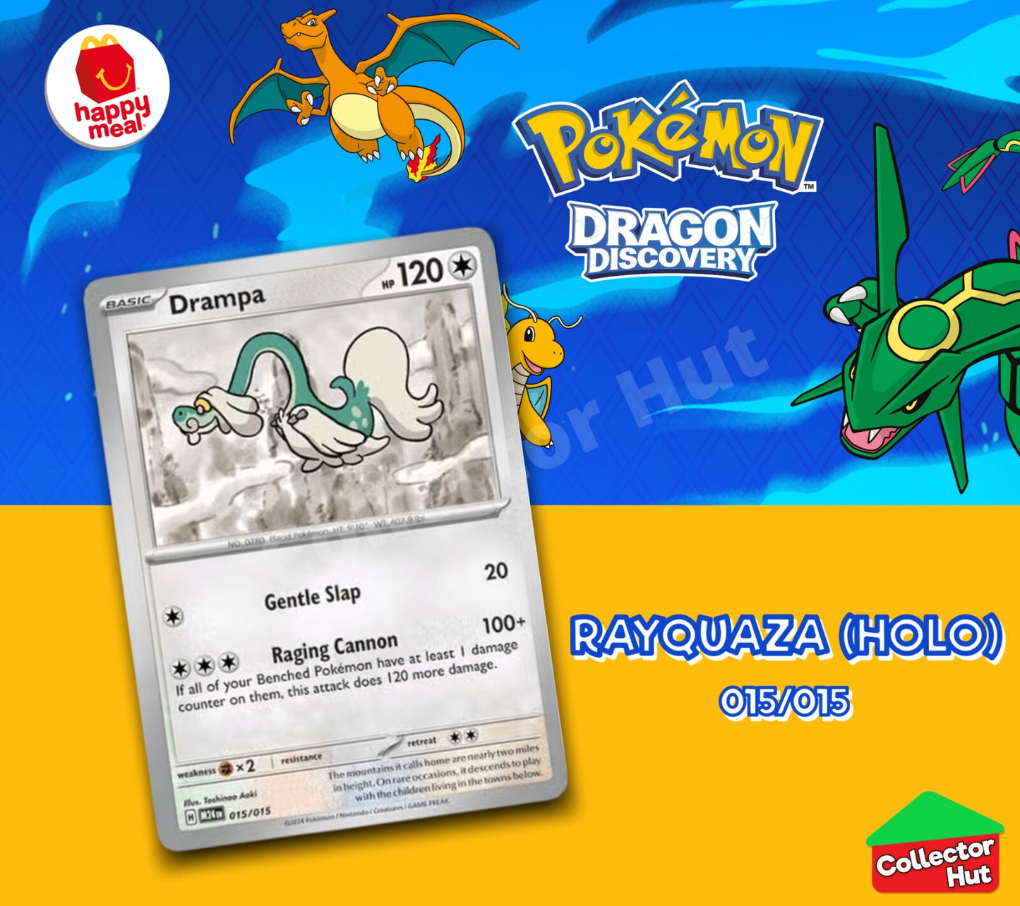 McDonalds Pokémon 2025 Dragon Discovery Card Collection Happy Meal