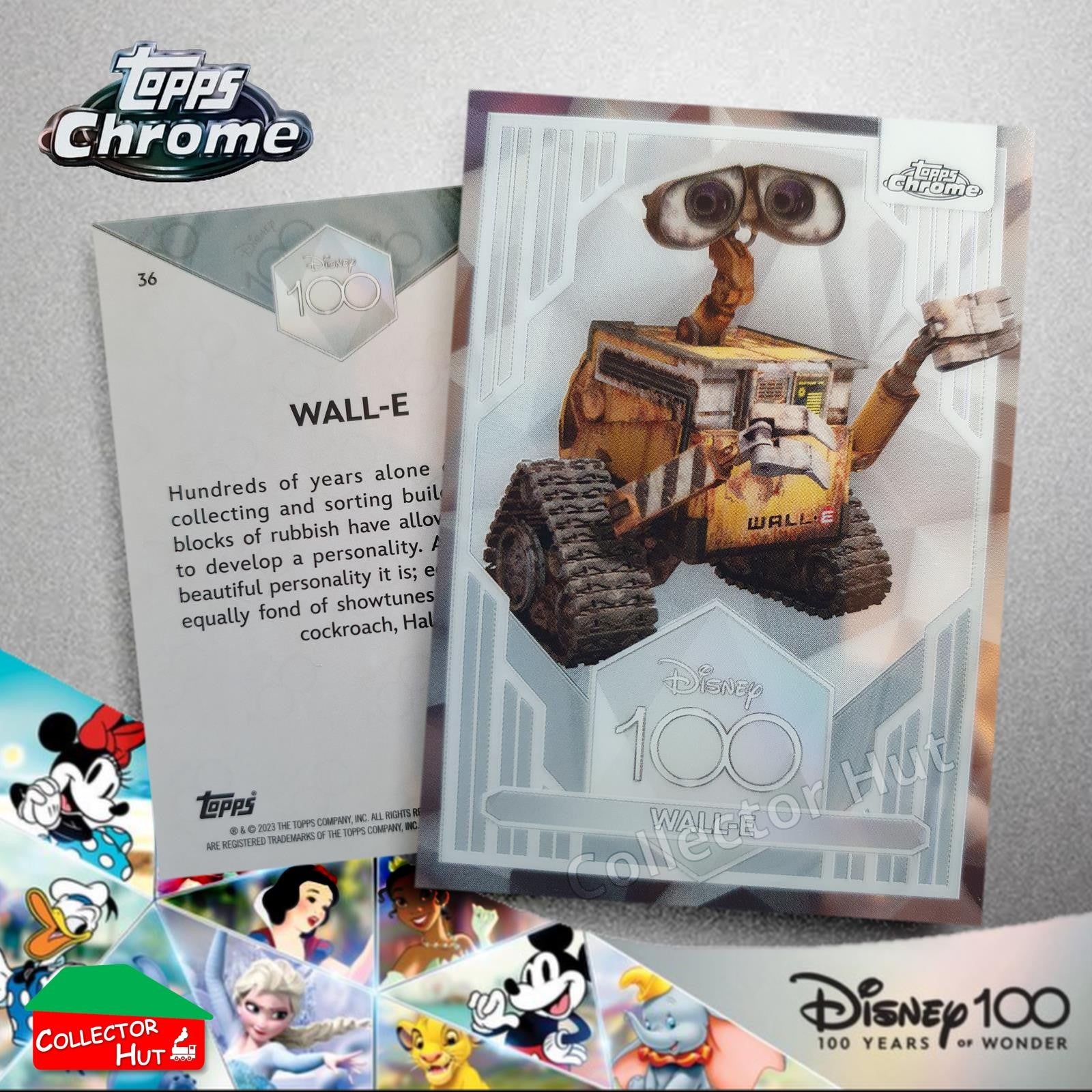 Disney 100 Topps Chrome 2023 Base Cards 1-100 Pick Singles to Complete Your Set